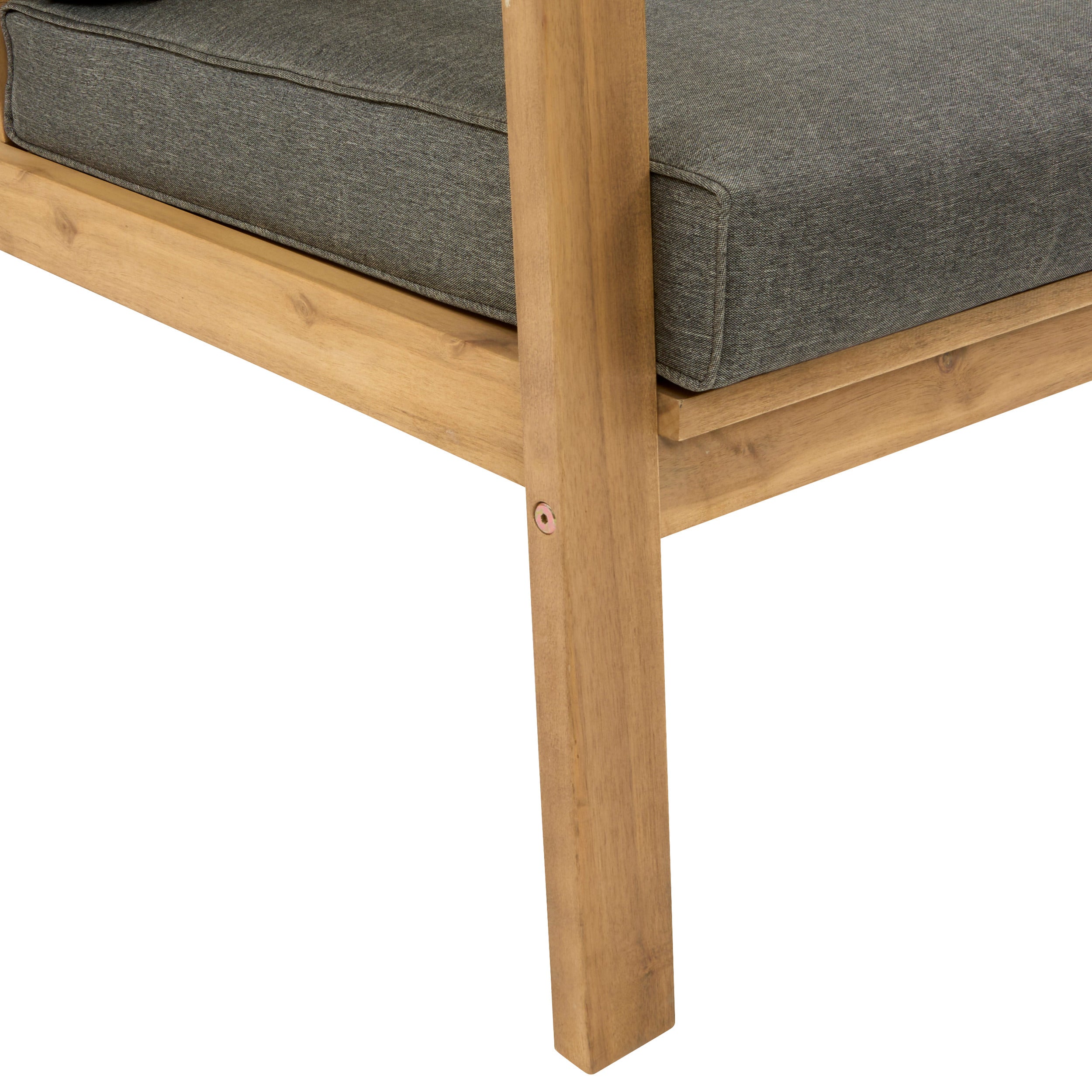 Set de mobilier de gradina Tiwi cu 4 locuri, gri antracit - Hesperide