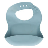 Decoratiune copii, silic bib and spoon set albastru - Atmosphera For Kids