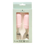 Decoratiune copii, cutlery set spoo fork roz - Atmosphera For Kids