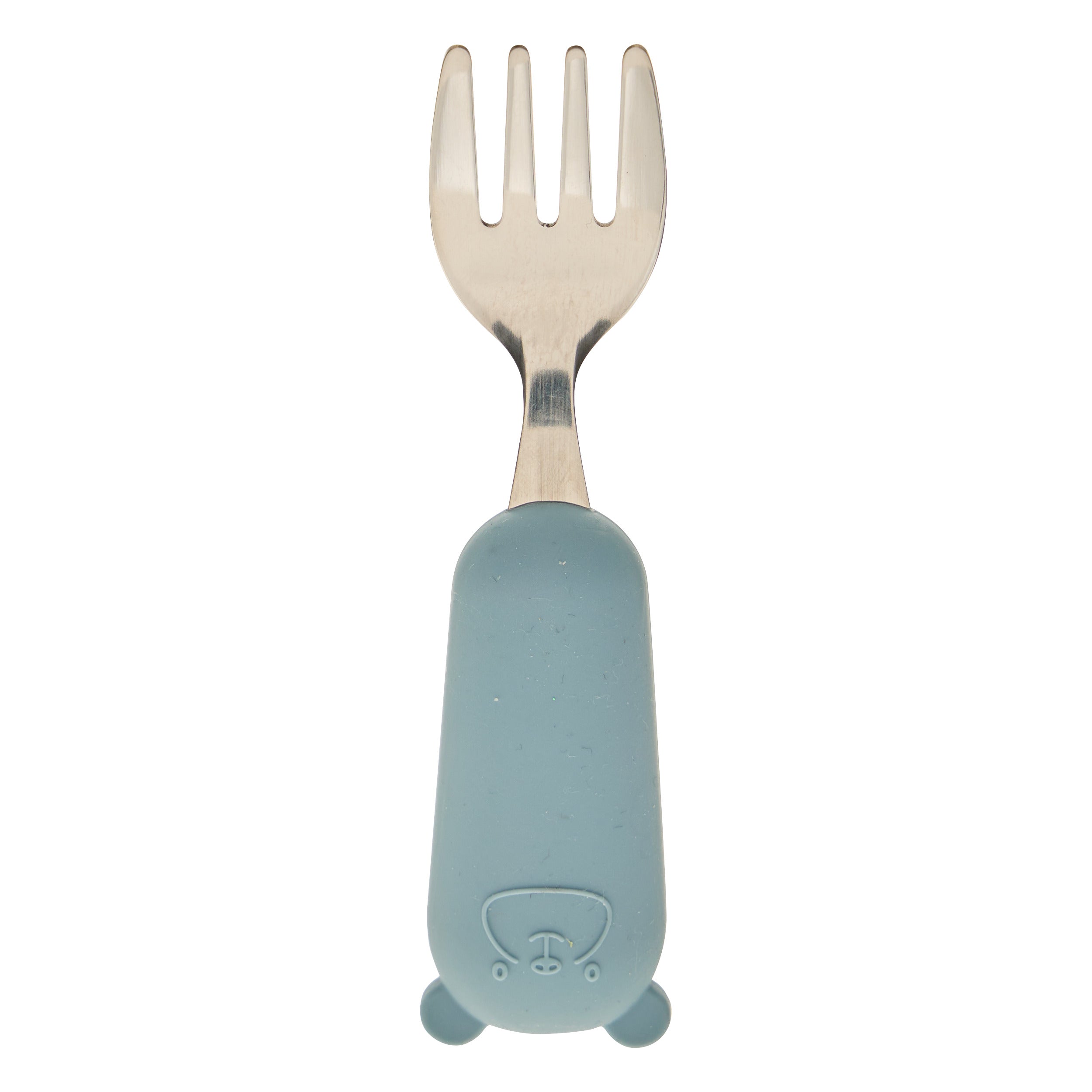 Decoratiune copii, cutlery set spoo fork albastru - Atmosphera For Kids