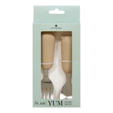 Decoratiune copii, cutlery set spoo fork beige - Atmosphera For Kids