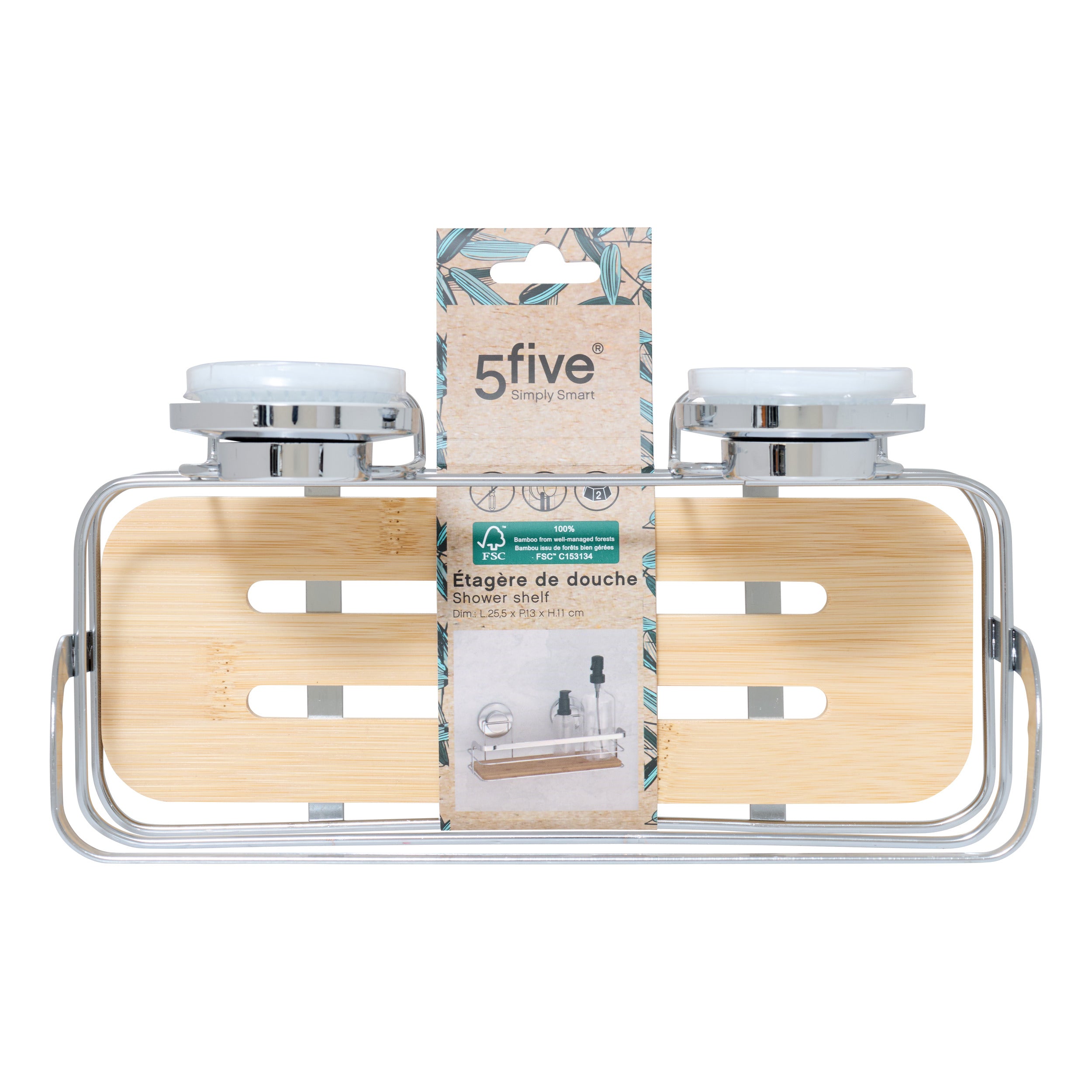Dreptunghiular shelf bambus venterra - Five