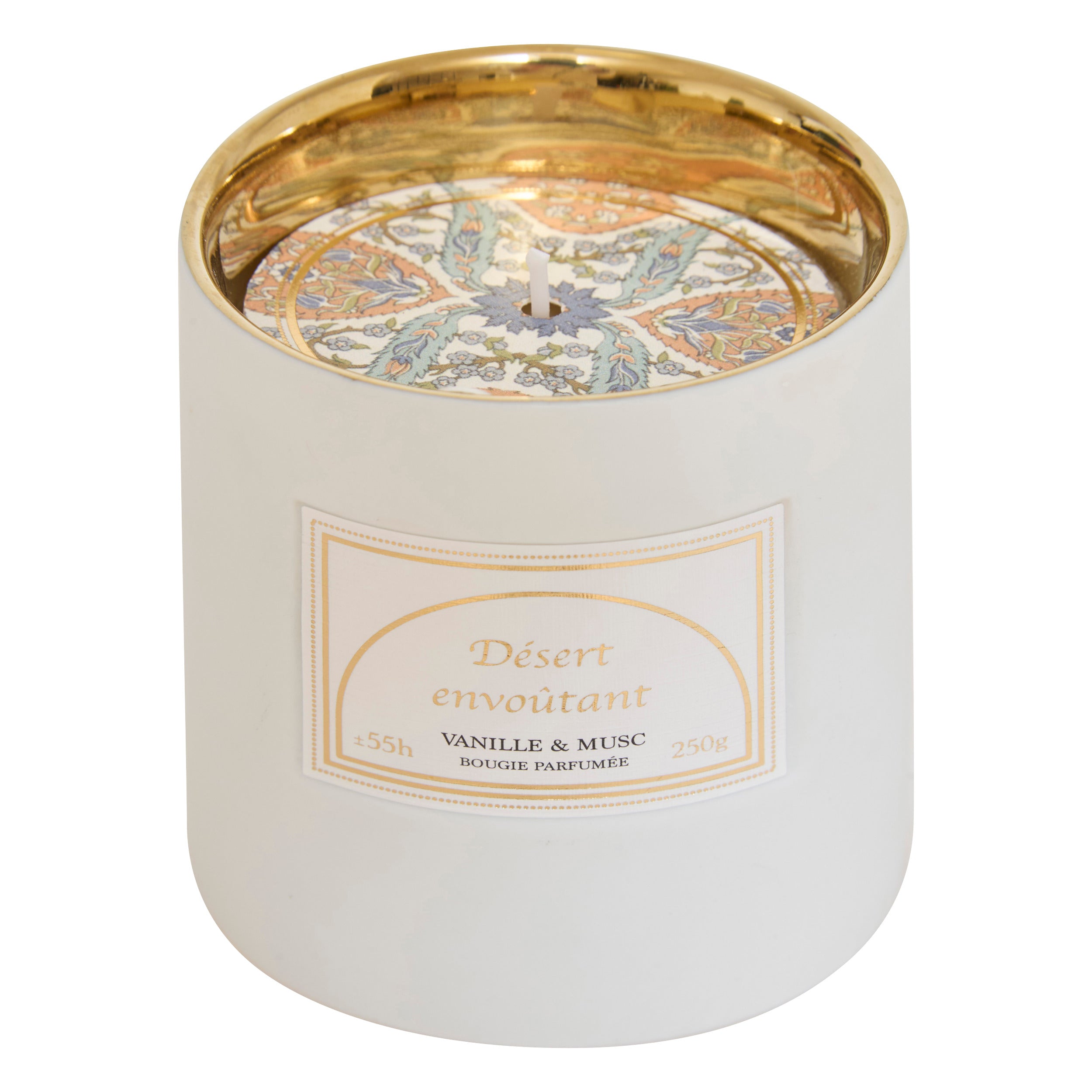 Lumanare parfumata "Lucia" - Vanilie - Mosc, Alb, 250 g - Atmosphera