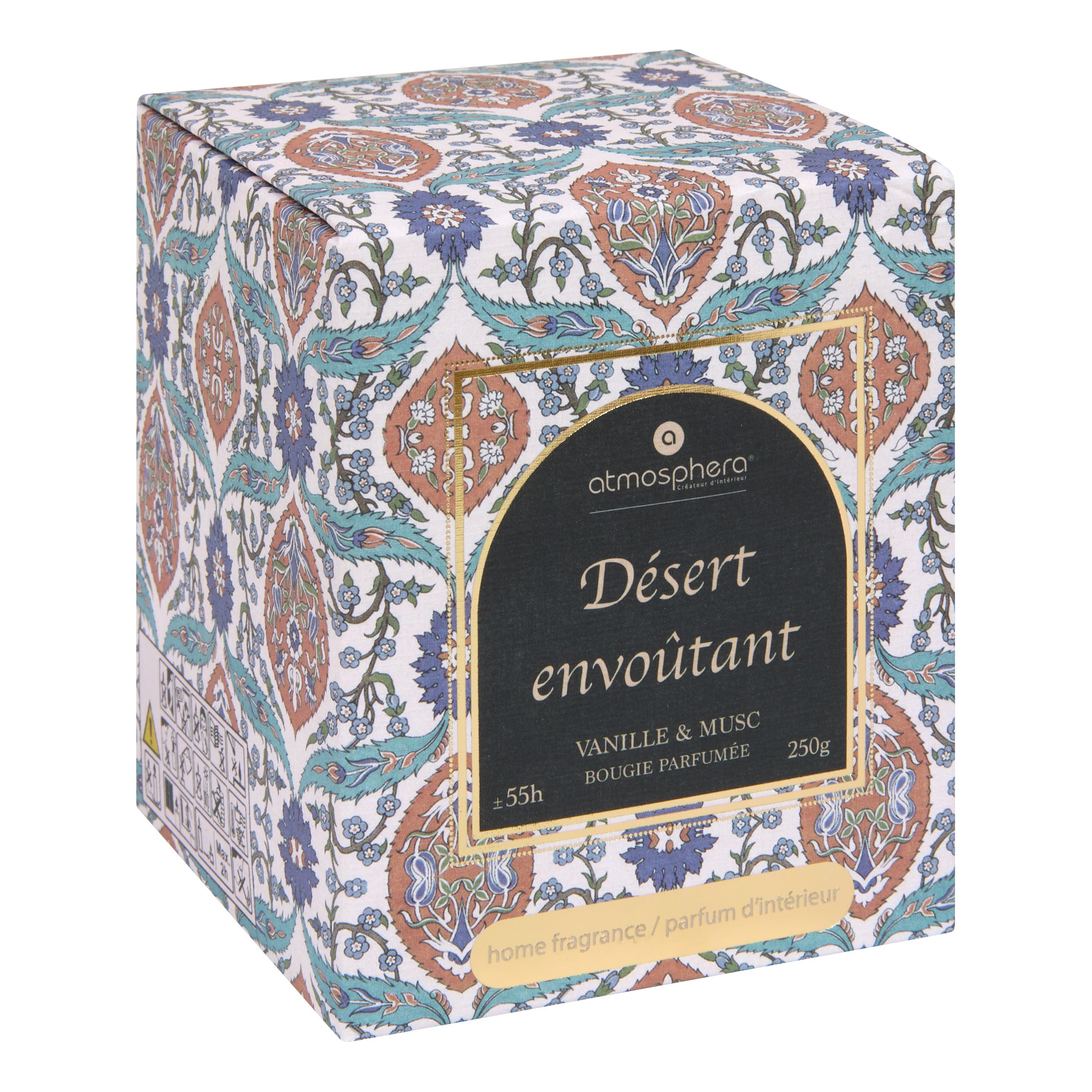 Lumanare parfumata "Lucia" - Vanilie - Mosc, Alb, 250 g - Atmosphera