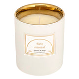 Lumanare parfumata "Lucia" - Lemn de santal - Trandafir, Alb, 250 g - Atmosphera