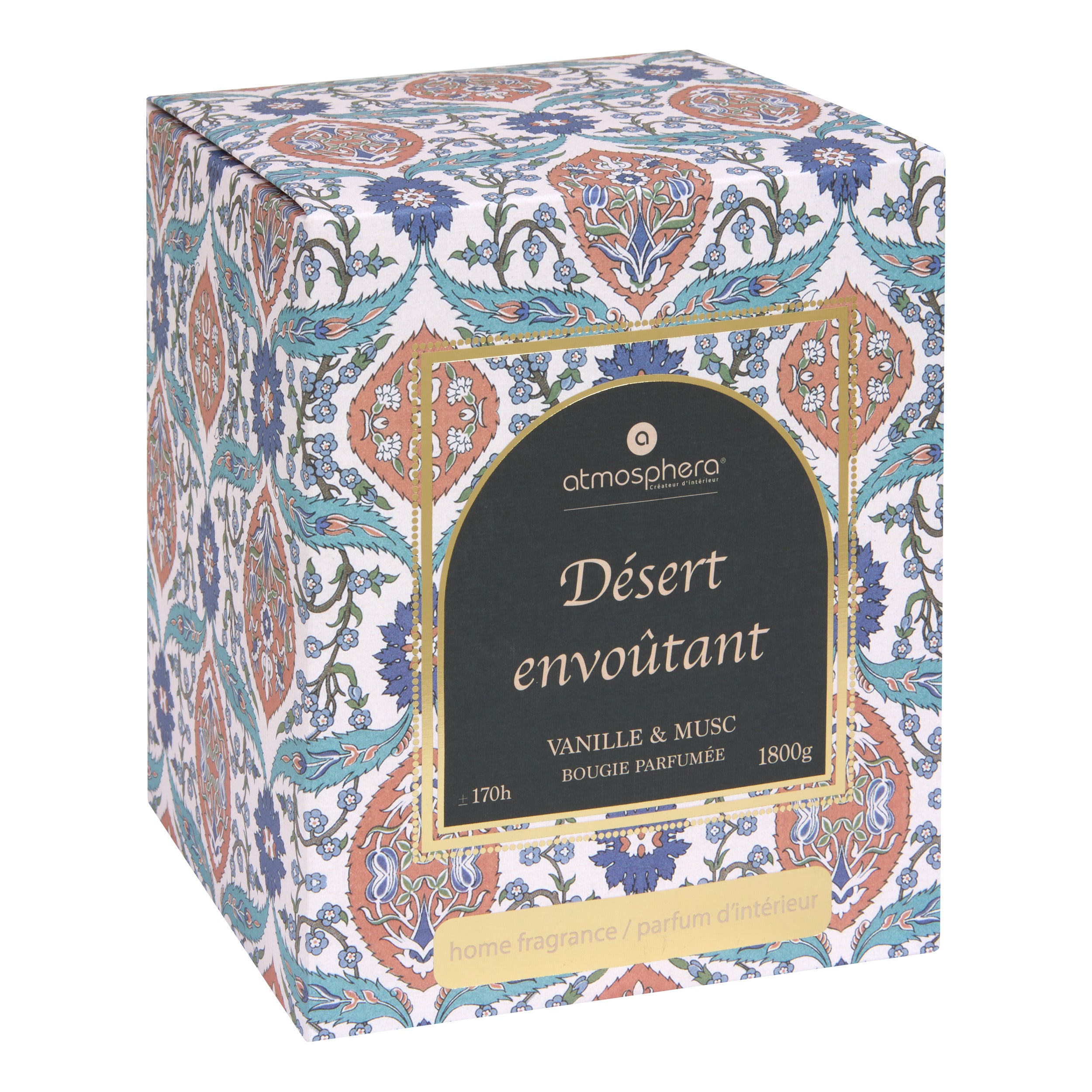 Lumanare parfumata "Lucia" - Vanilie - Mosc, Alb, 1800 g - Atmosphera