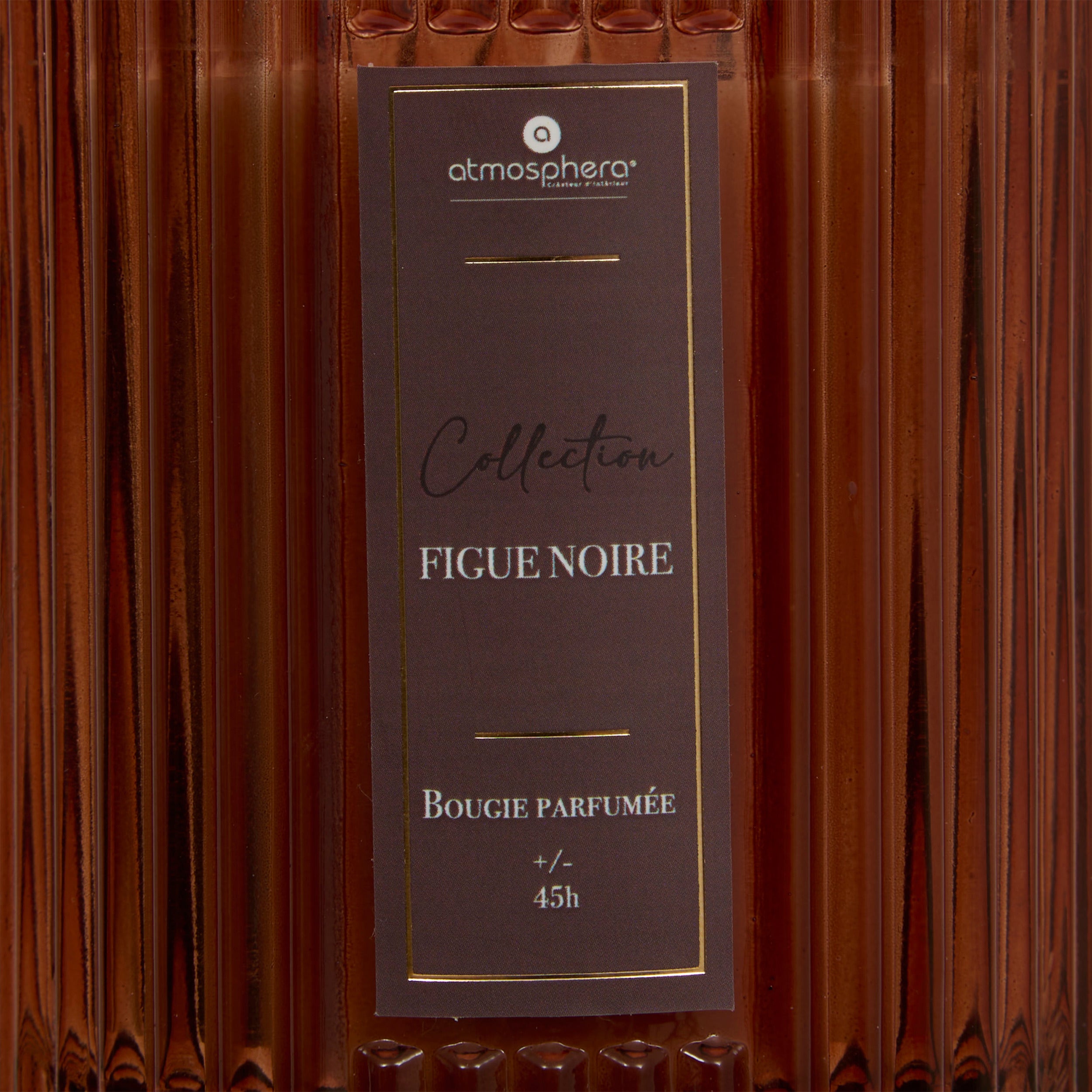 Lumanare parfumata "Albie" - Smochina neagra, Rosu inchis, 290 g - Atmosphera