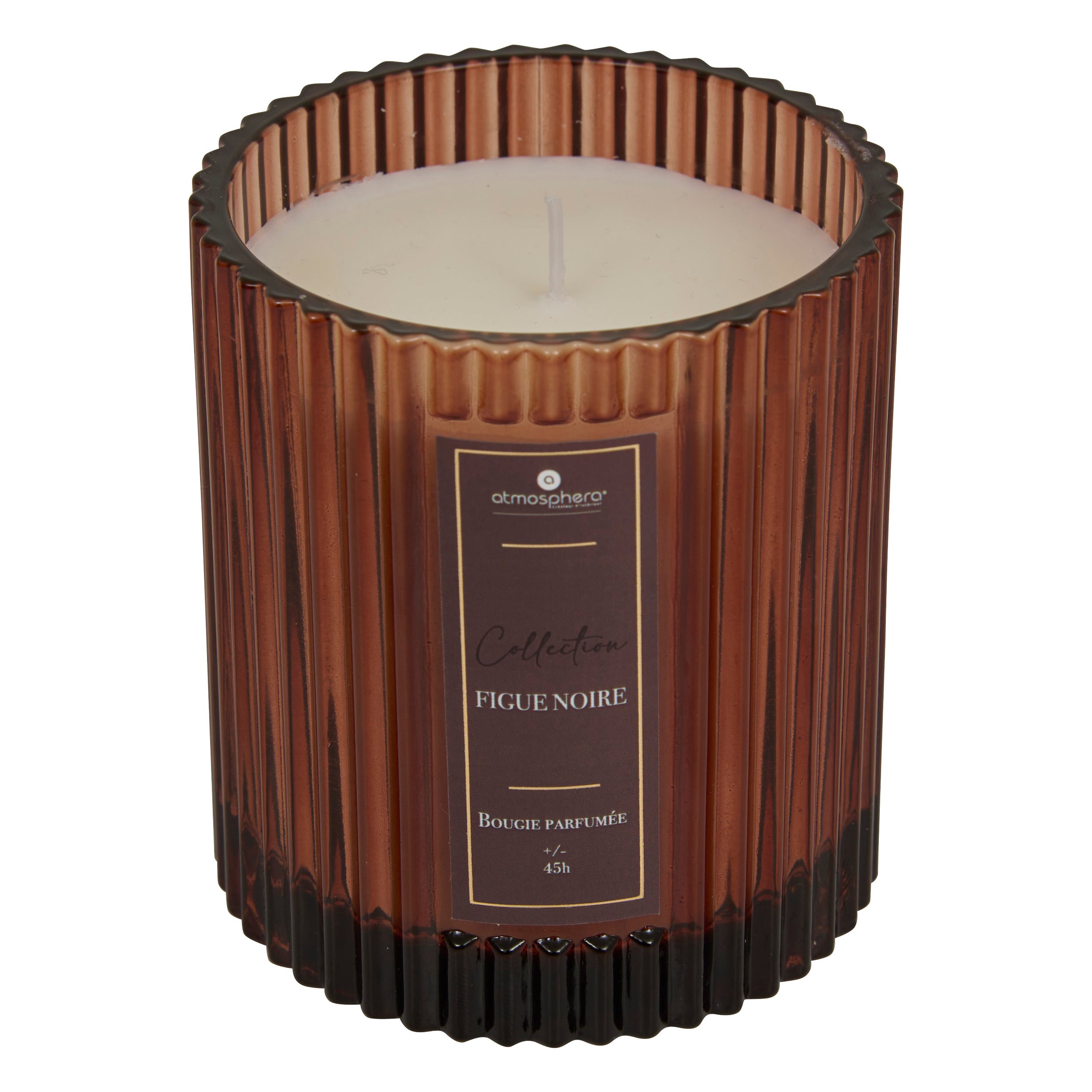 Lumanare parfumata "Albie" - Smochina neagra, Rosu inchis, 290 g - Atmosphera