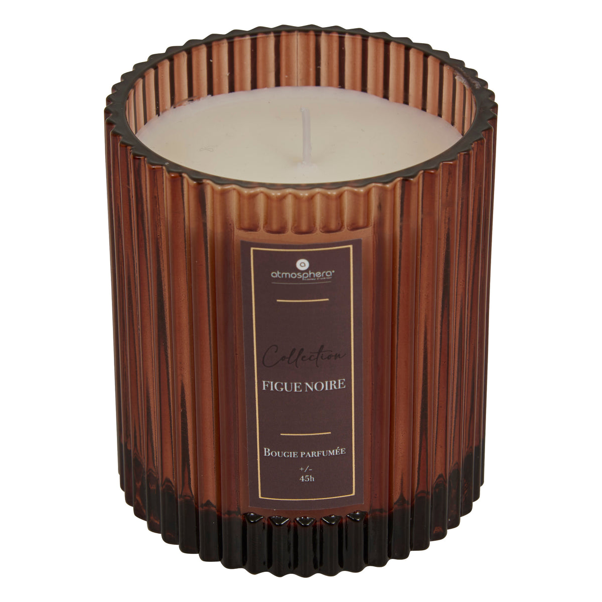 Lumanare parfumata "Albie" - Smochina neagra, Rosu inchis, 290 g - Atmosphera