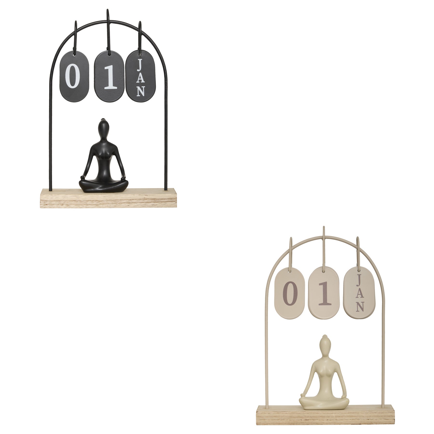 Yogi metal calendar H28,5 cm - Atmosphera