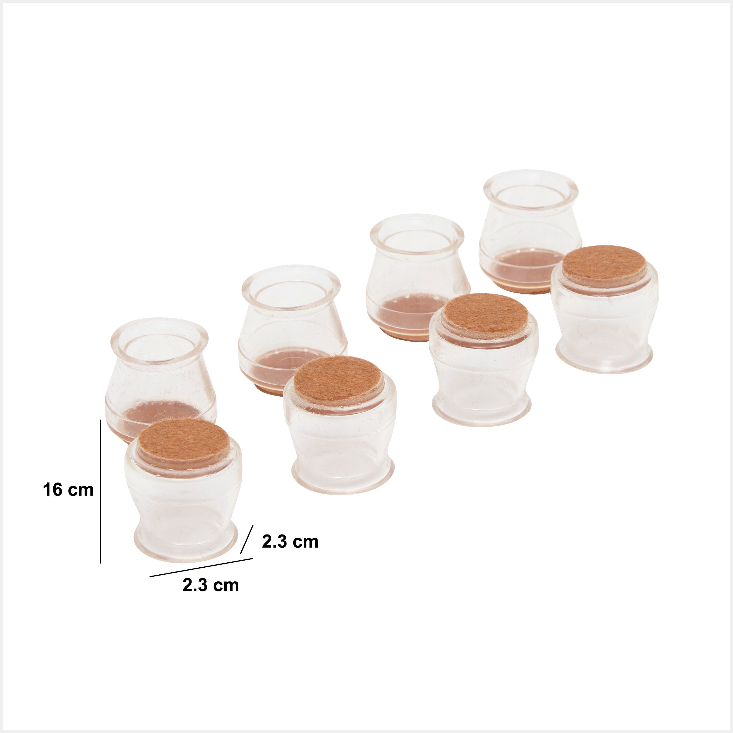Protectori picioare scaun set 8 buc - Five