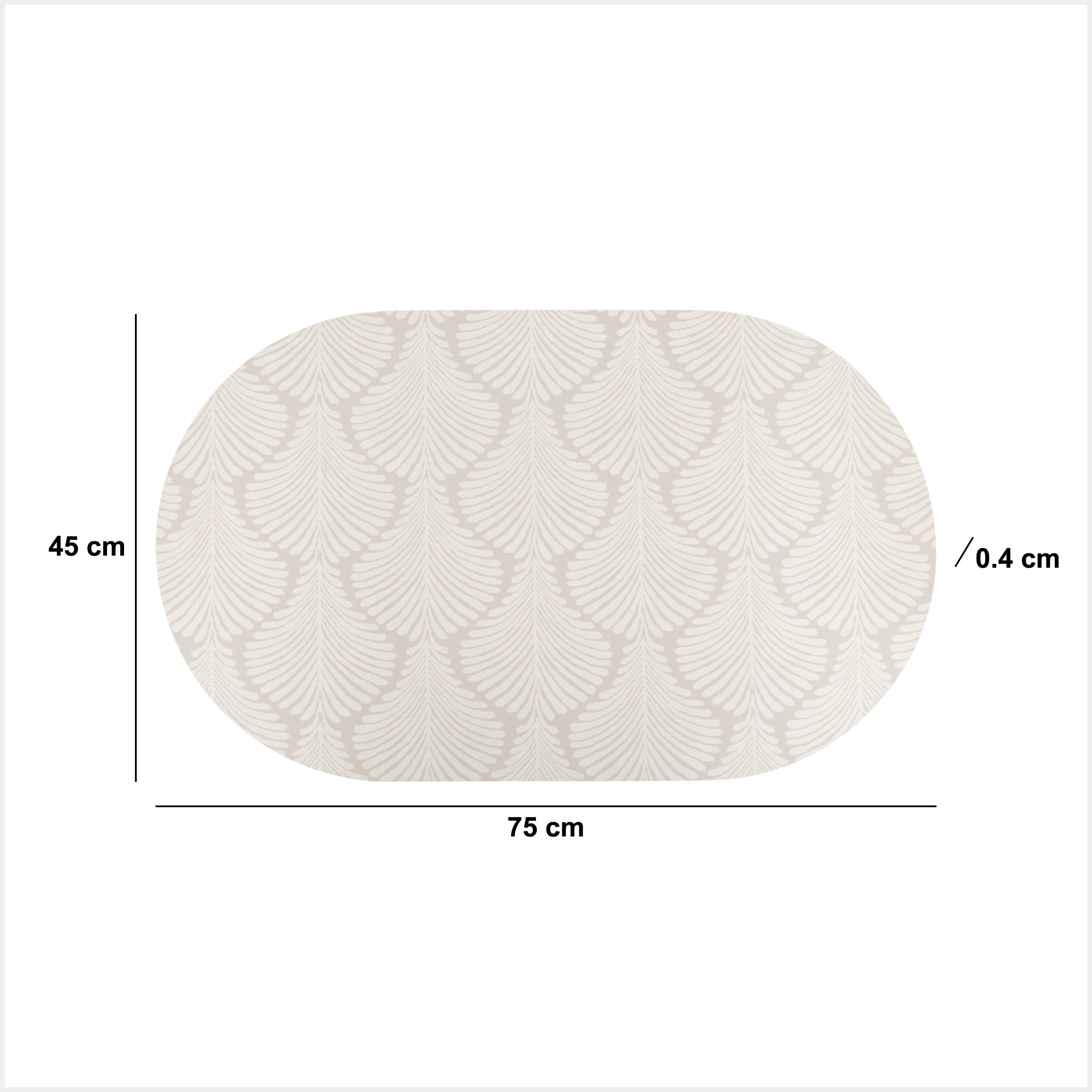 Mat diat 45 x 75 cm asortat round - Five