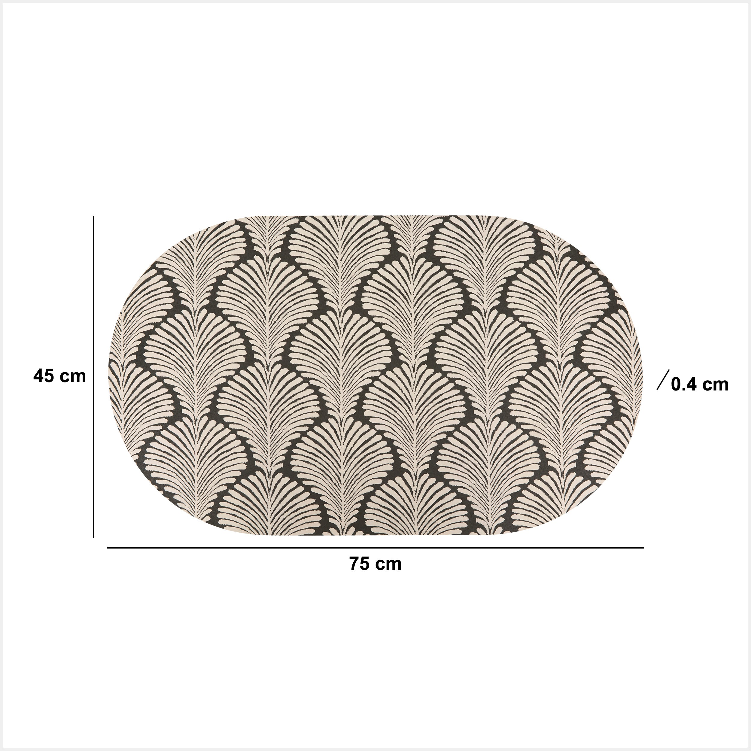 Mat diat 45 x 75 cm asortat round - Five