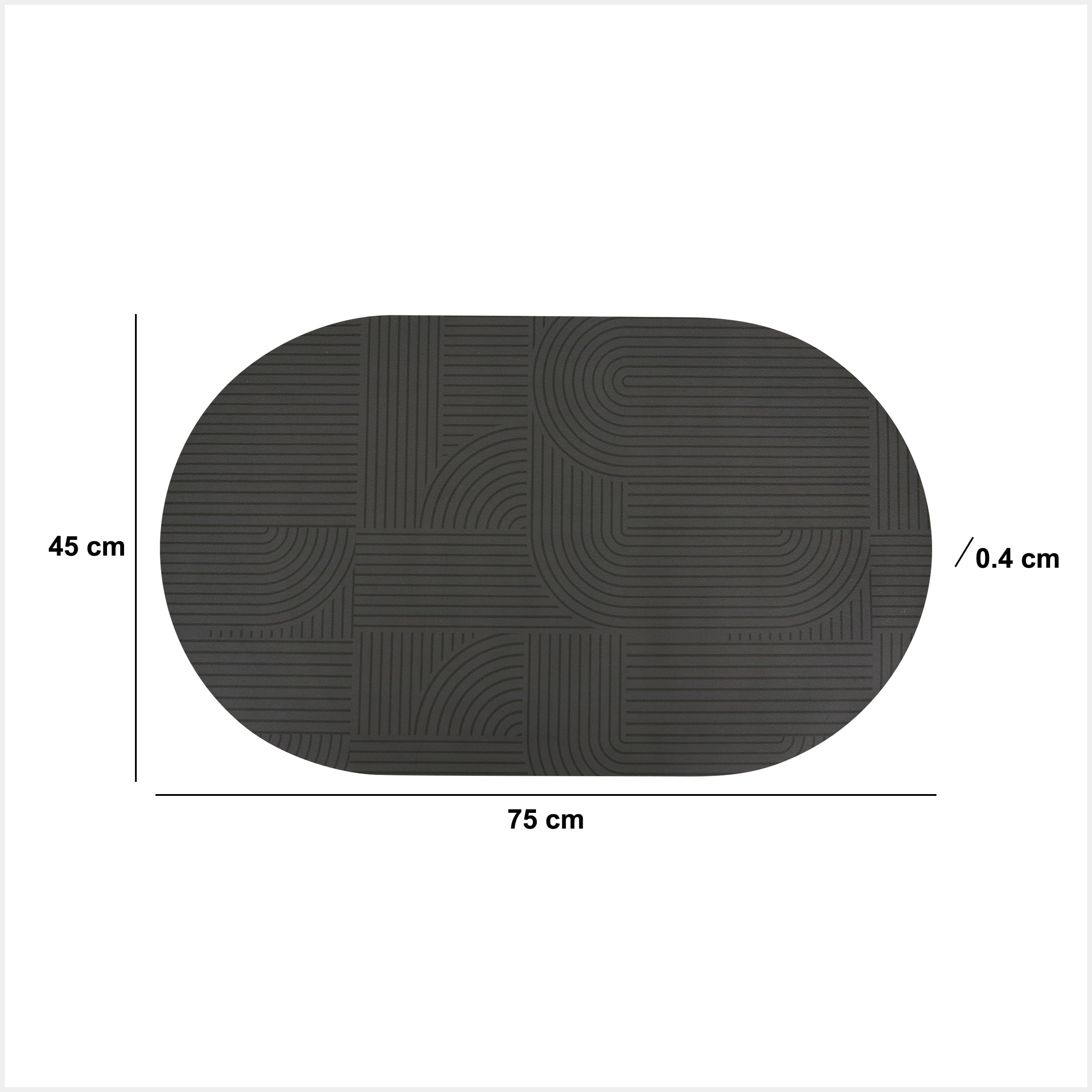 Mat diat 45 x 75 cm asortat round - Five