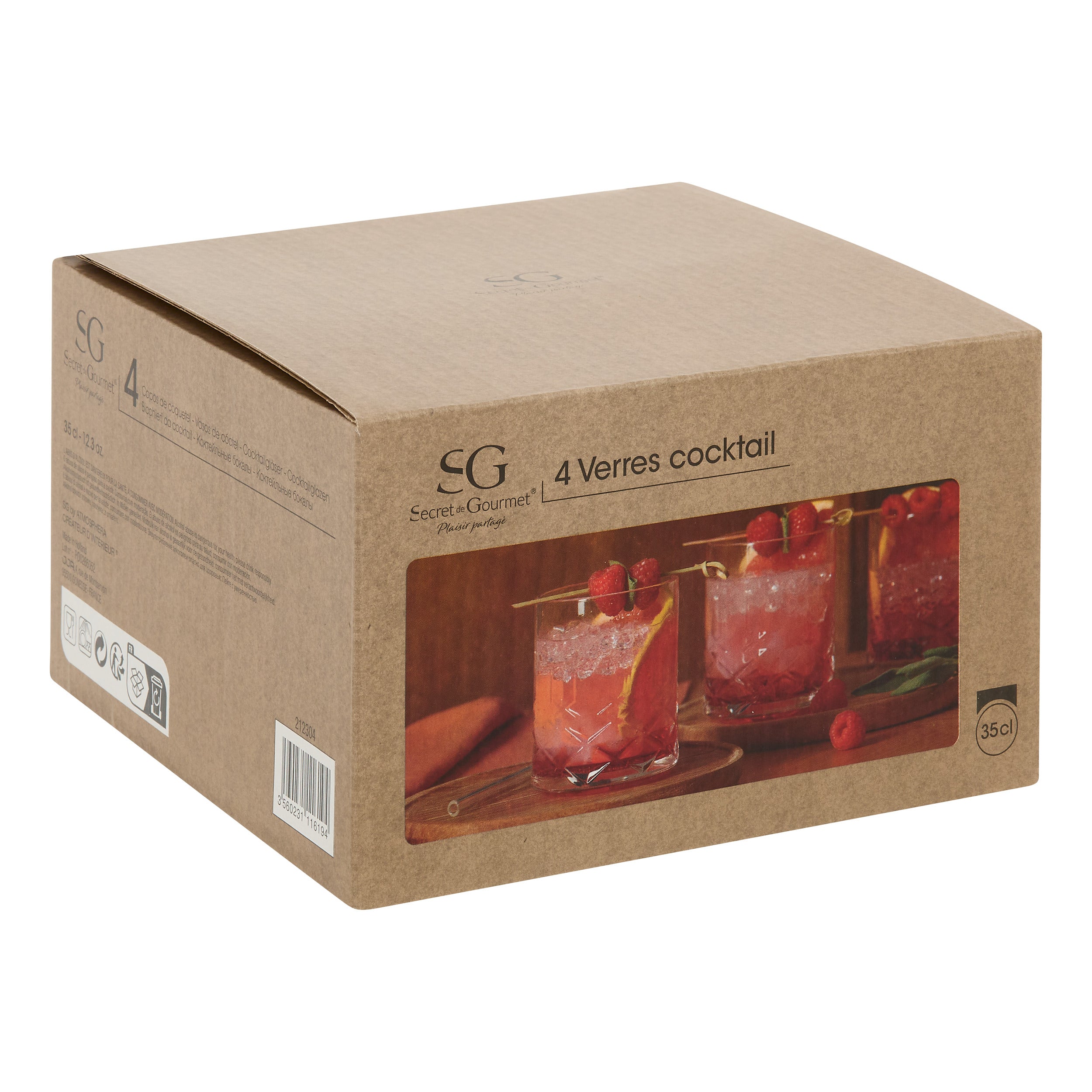 Tacam, low tumbler set 4 gaspard 35 cl - Secret de Gourmet