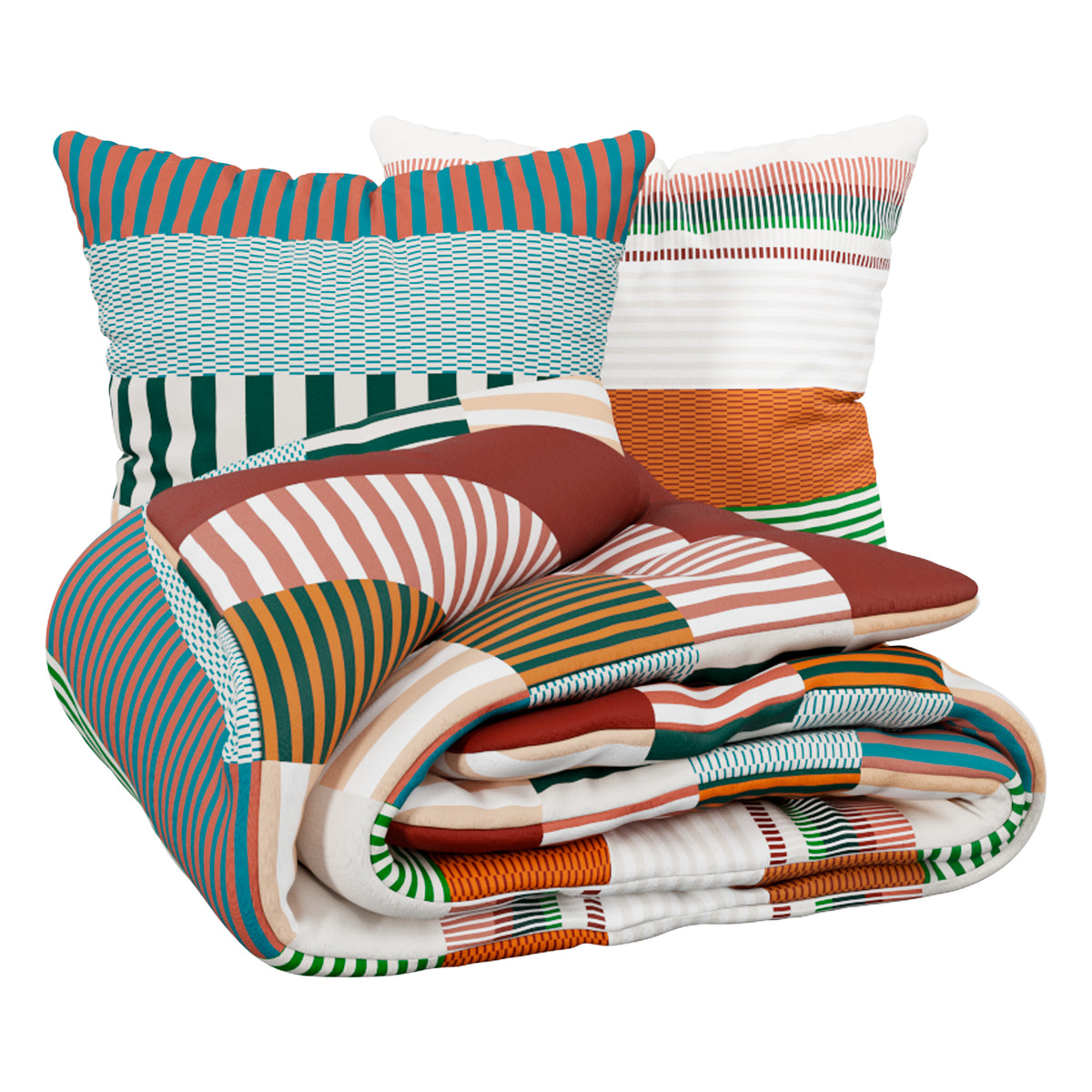 Textila pentru casa, duvet set print nocta 240 x 220 cm - Atmosphera