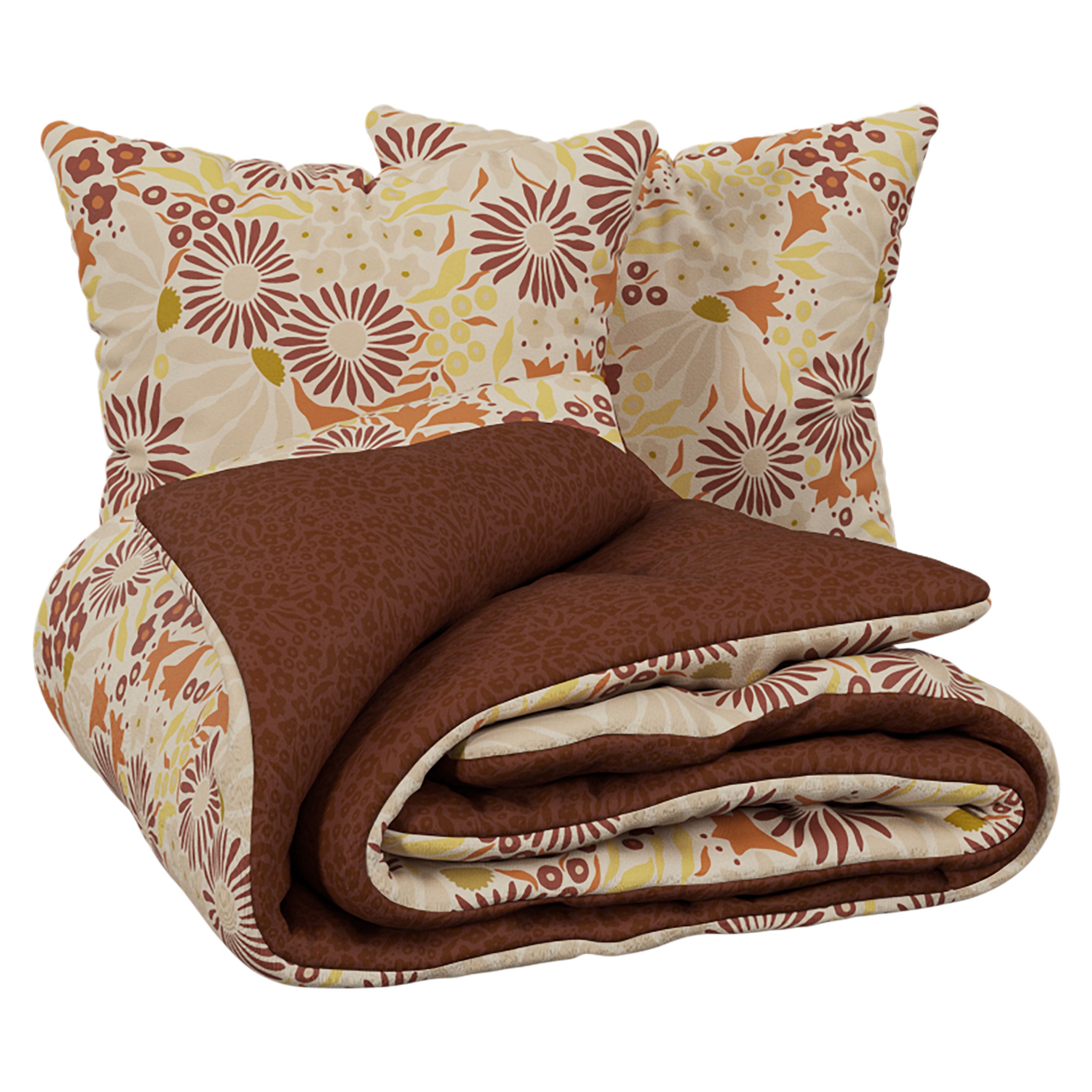 Textila pentru casa, duvet set print daisie 240 x 220 cm - Atmosphera