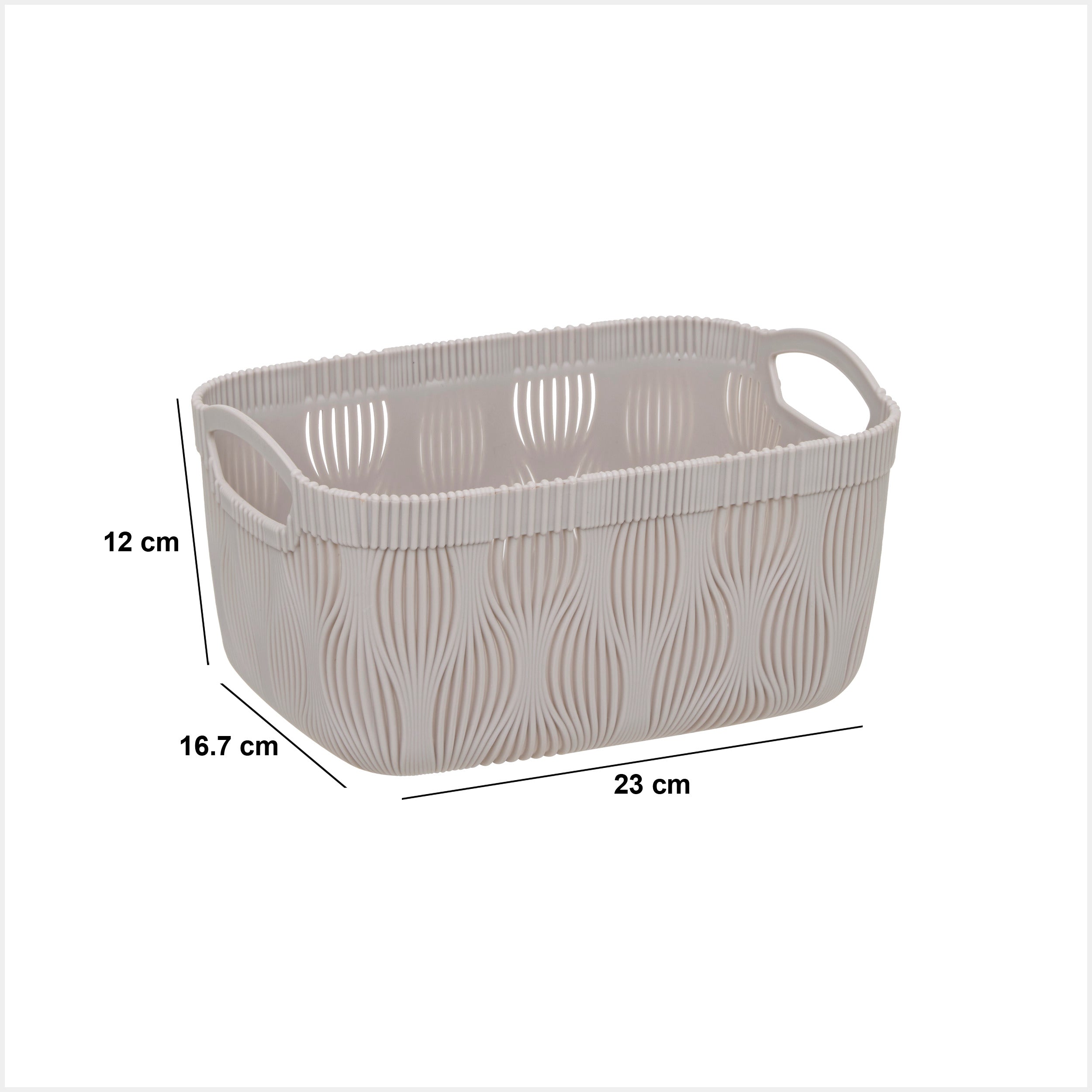 Cos culoarea argilei, Leaf, 3,2 l, L 23 x l 16,7 x H 12 cm, PP