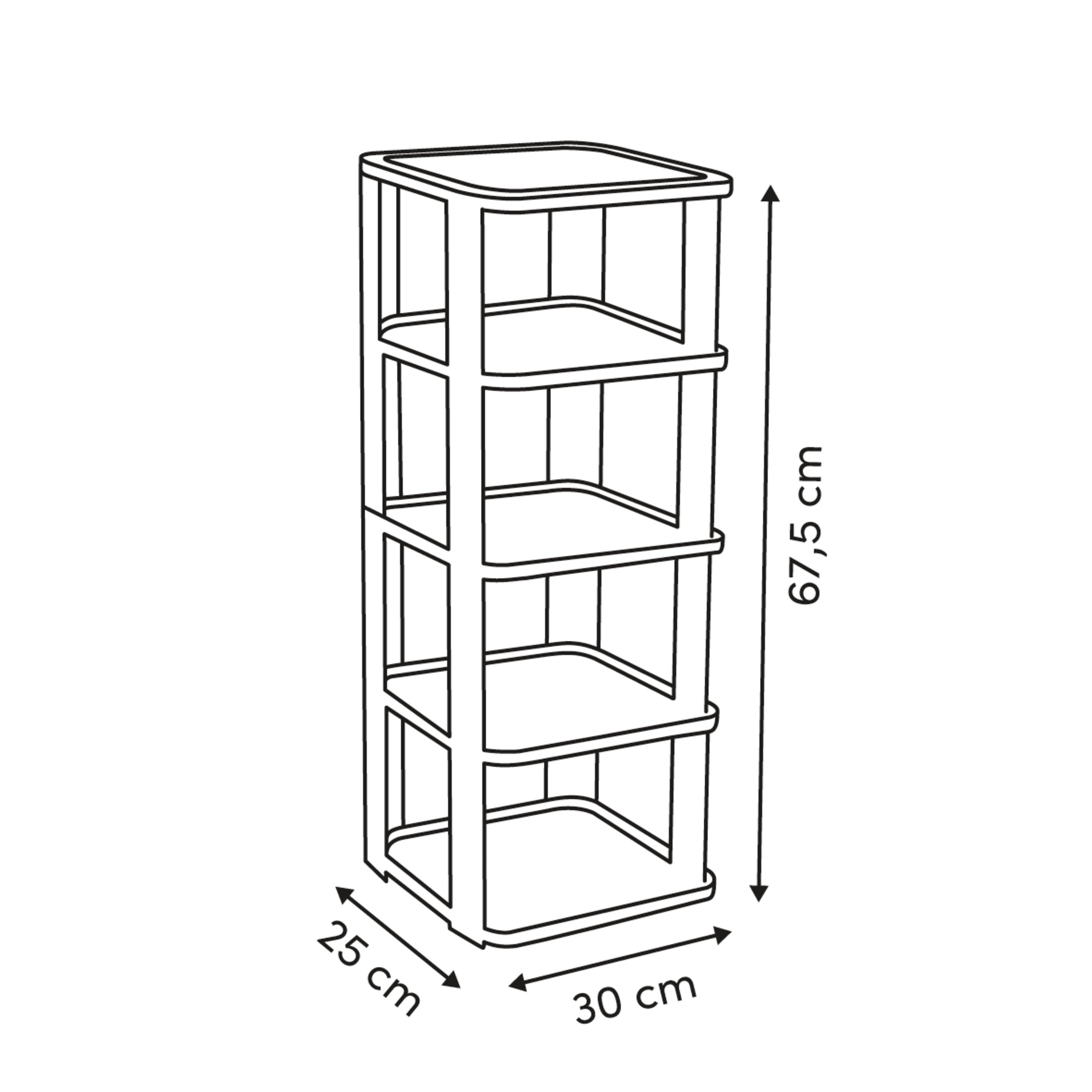 Organizator casa, shoe rack plastic 5 piese spacy - Five
