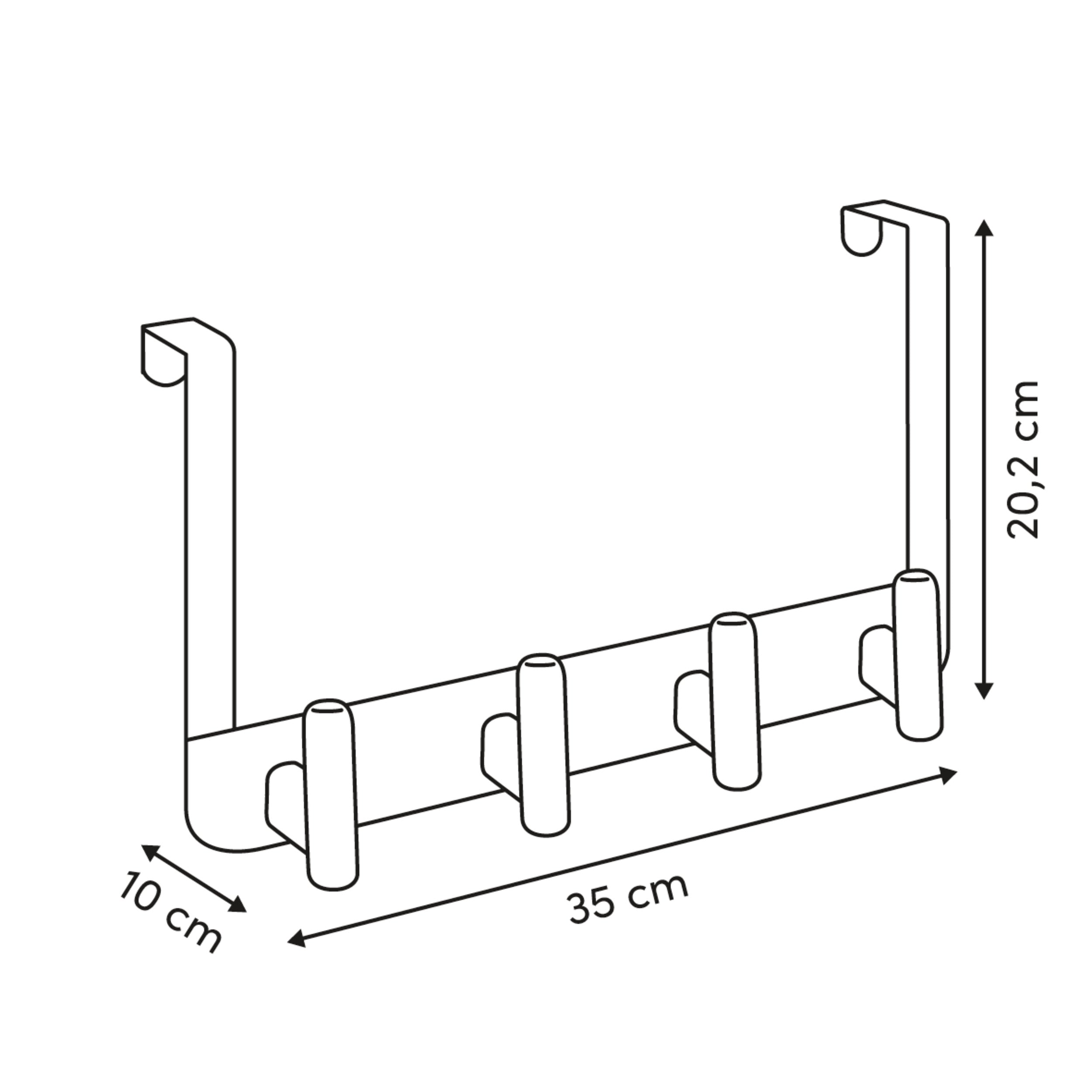 Organizator casa, door hook 4h beige cassie - Five