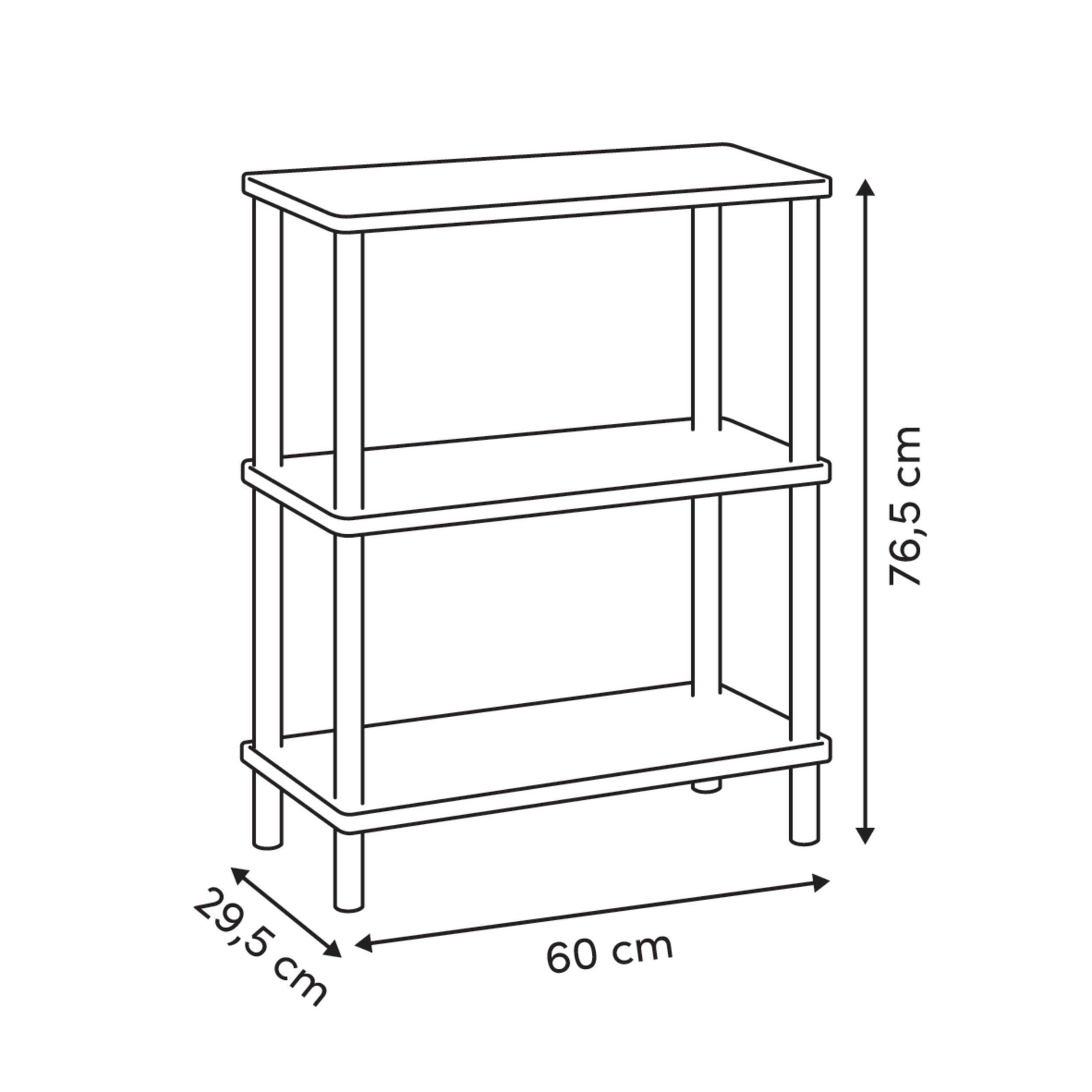 Mobilier depozitare, 3 tiers shelf come - Five