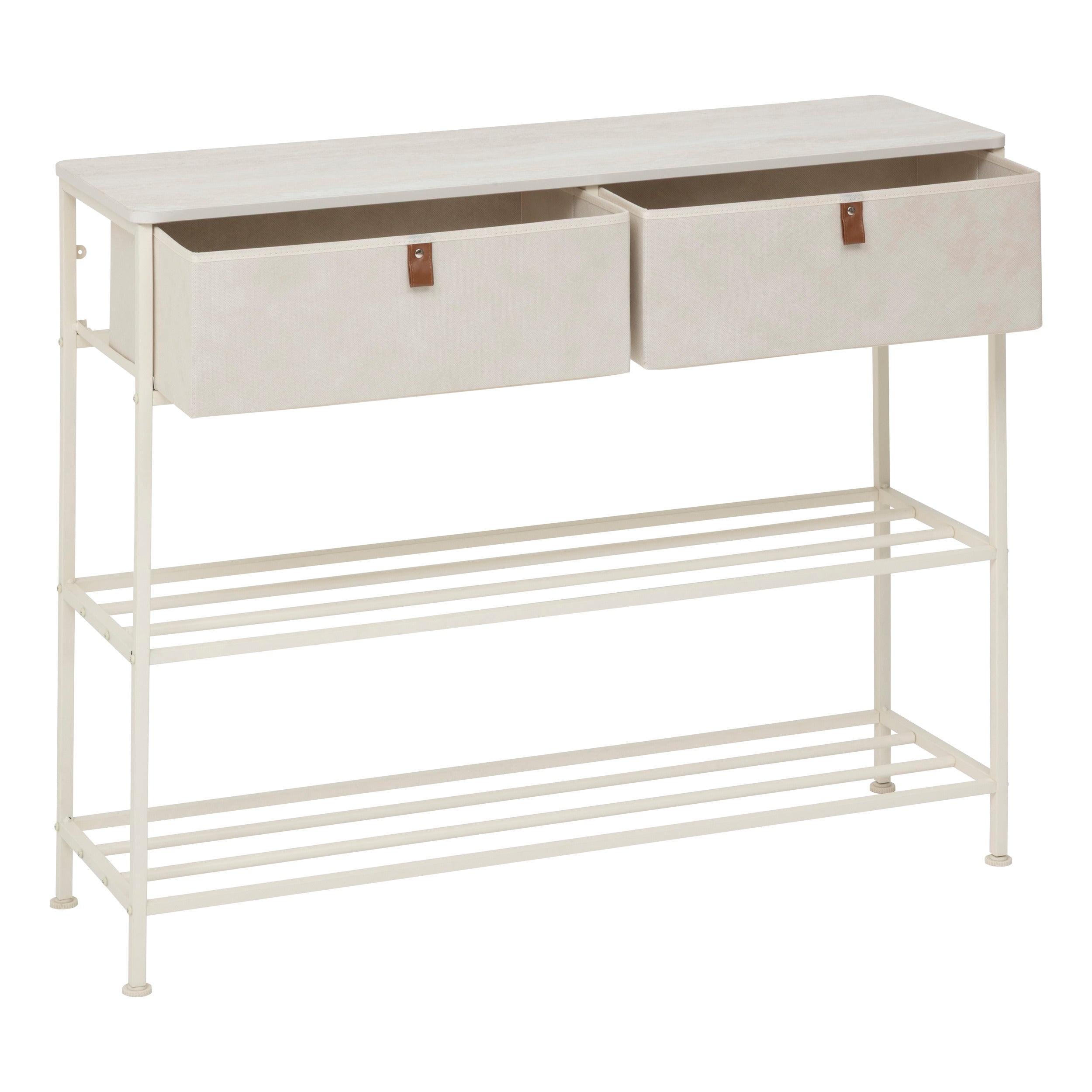 Mobilier depozitare, console 2 draw beige tissa - Five