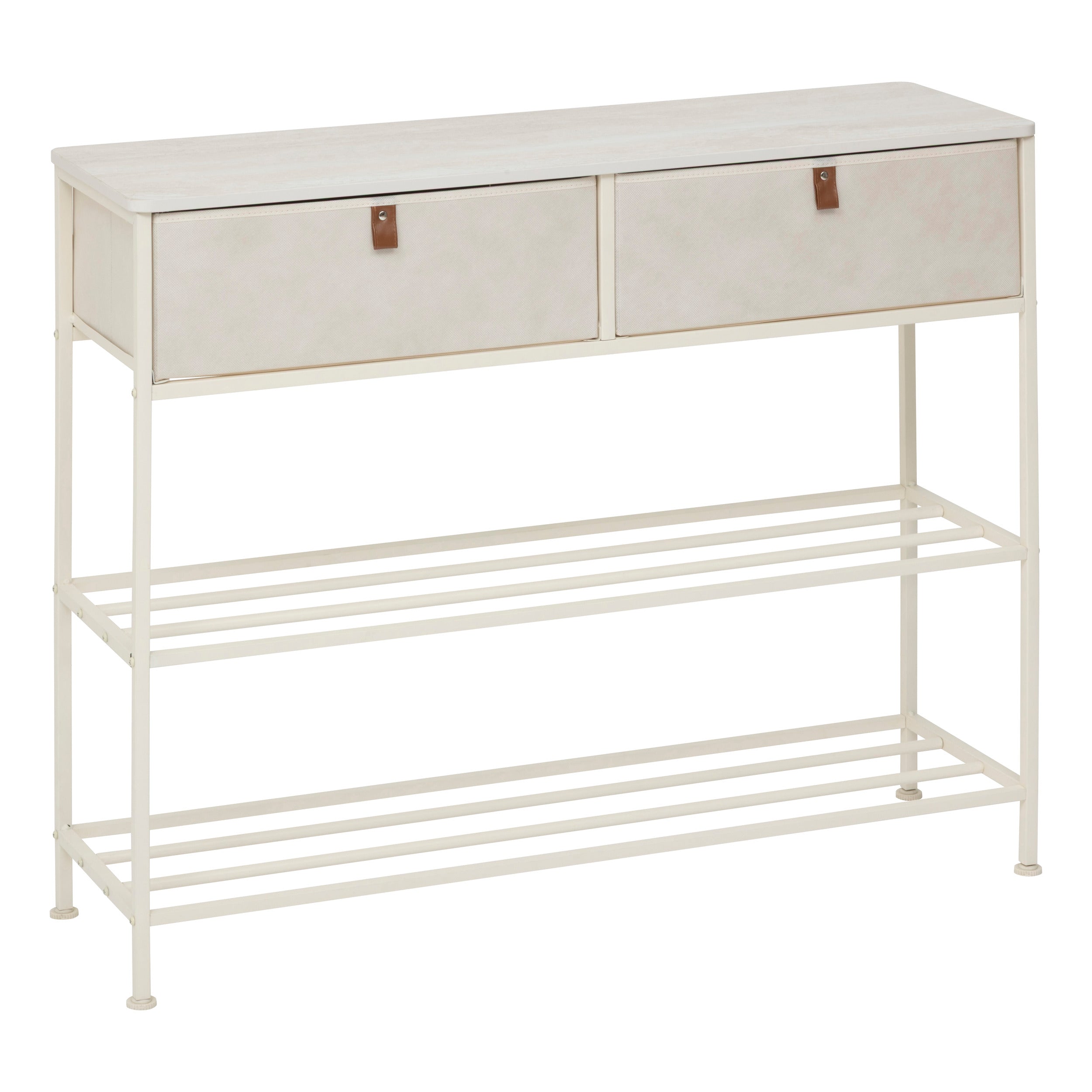 Mobilier depozitare, console 2 draw beige tissa - Five