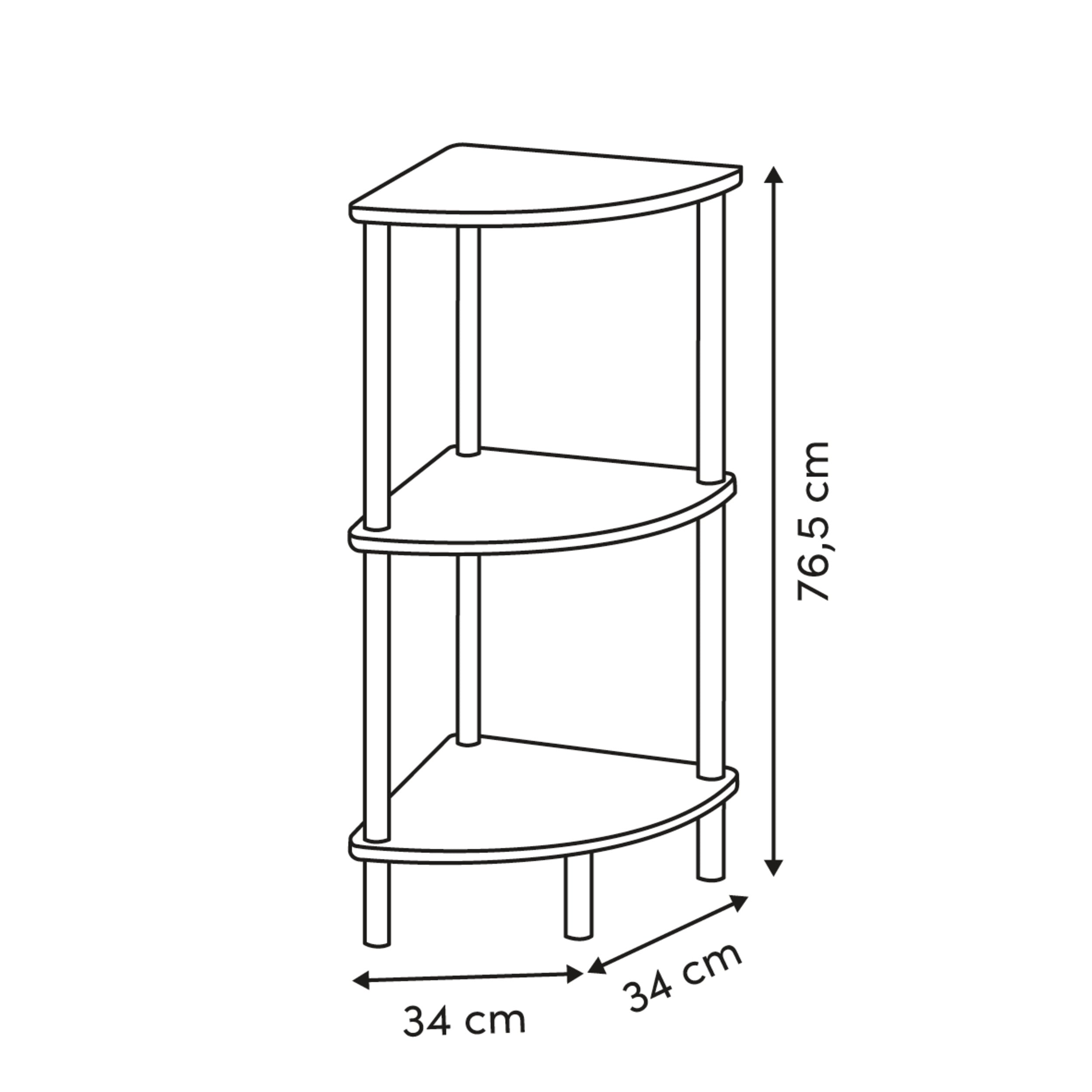 Mobilier depozitare, 3 tiers angle shelf come - Five