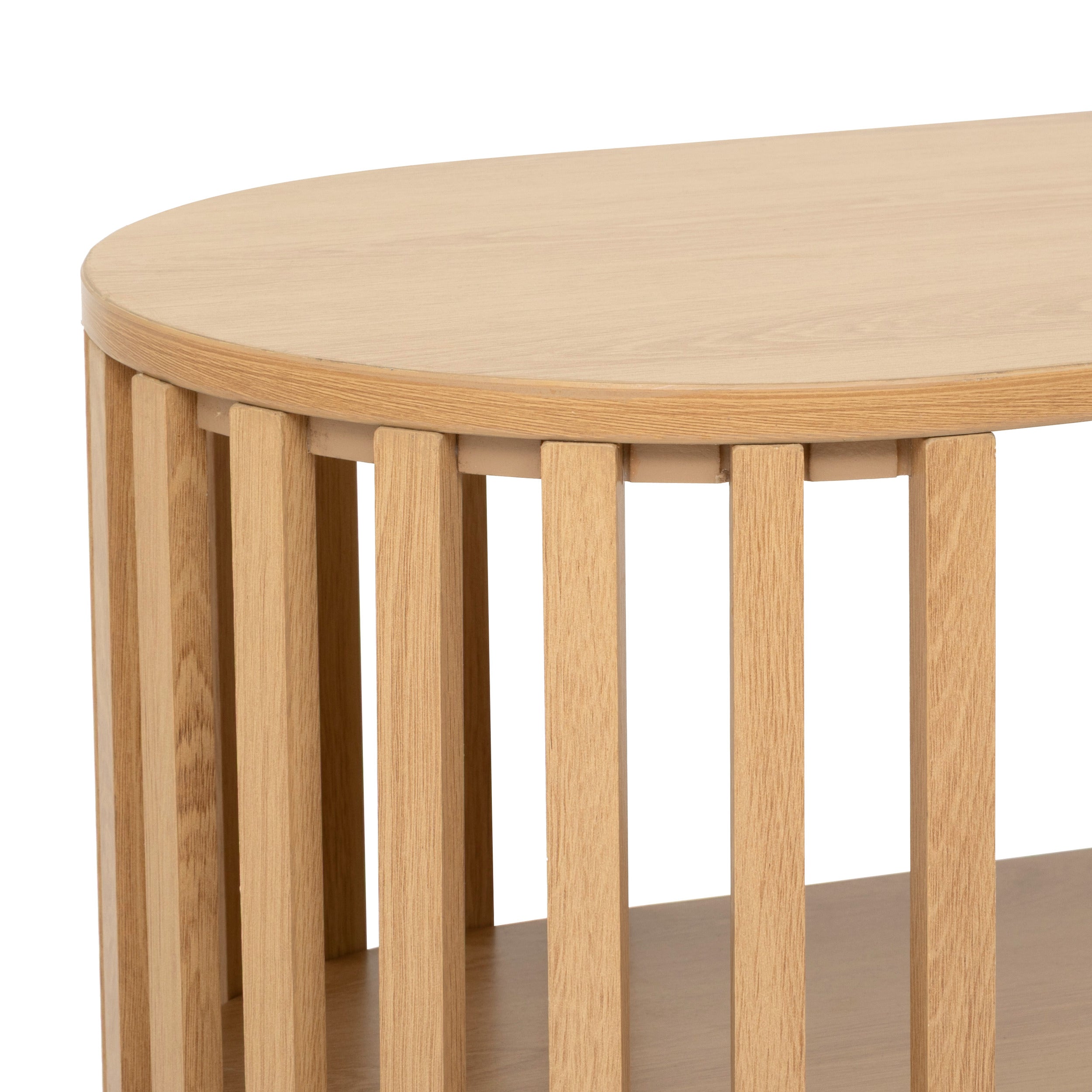 Mobilier depozitare, round console slat - Five