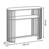Mobilier depozitare, round console slat - Five