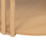 Mobilier depozitare, round coffee table slat - Five
