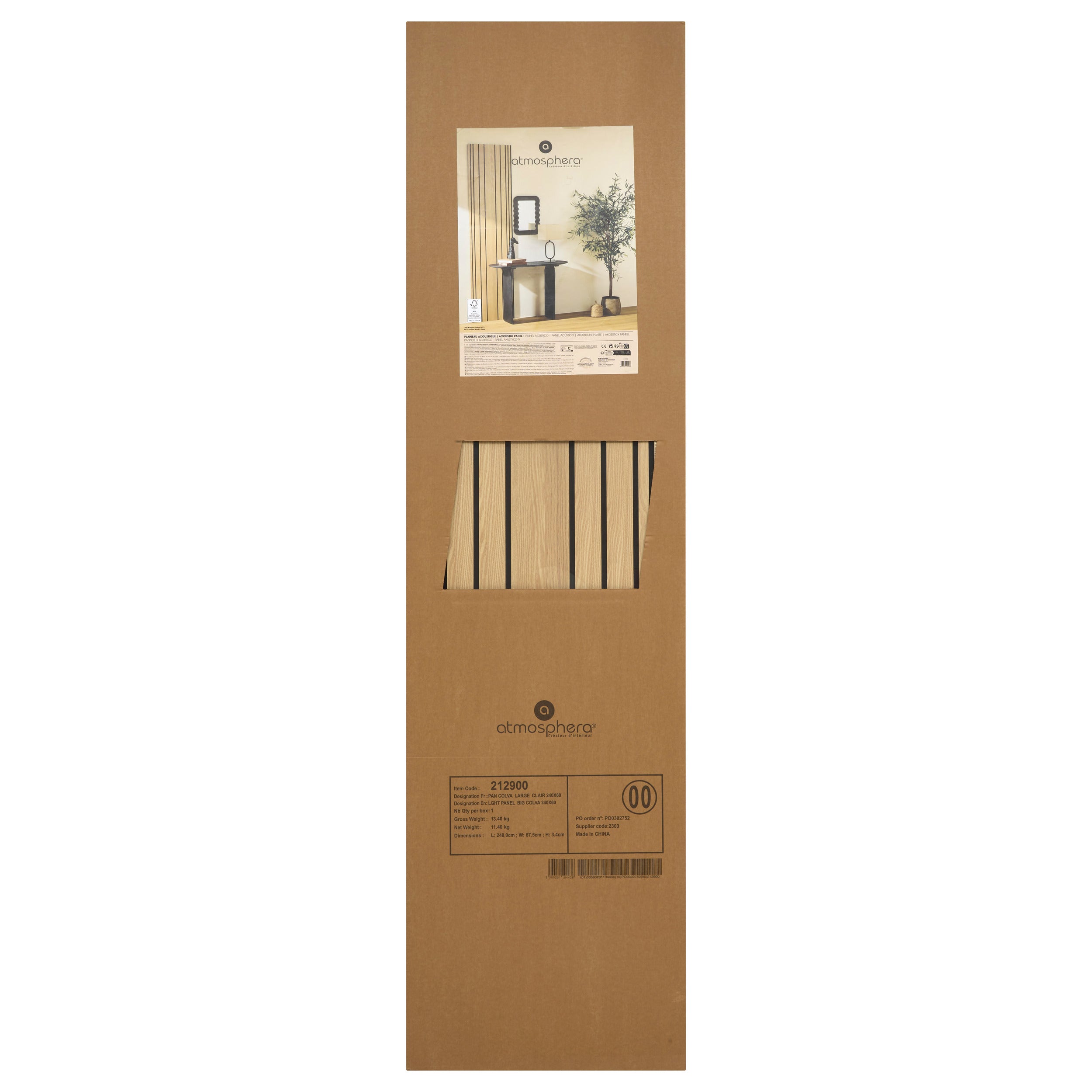 Decoratiune de perete, lght panel big colva 240 x 60 cm - Atmosphera