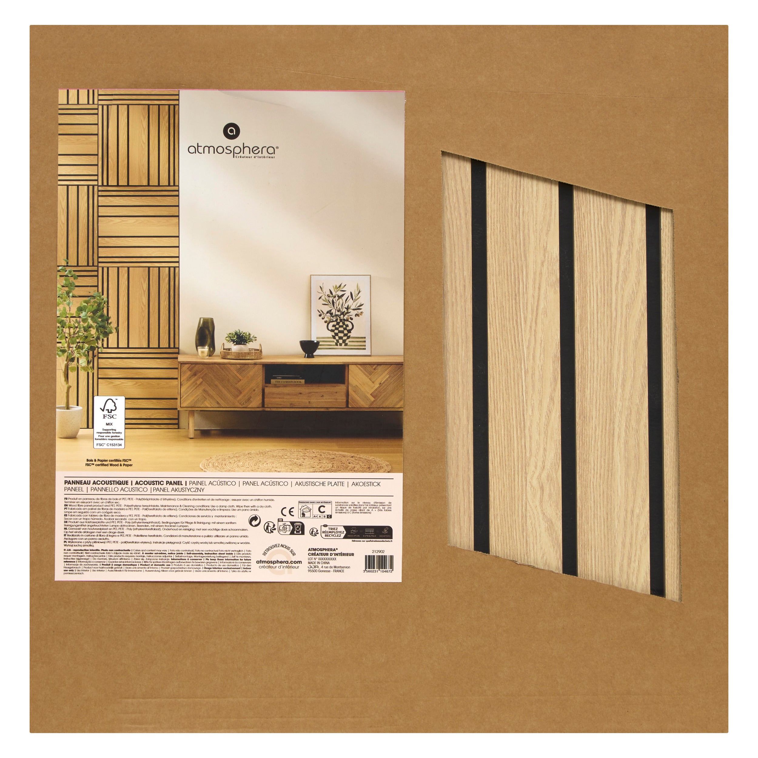 Decoratiune de perete, lght panel big colva 60 x 60 cm - Atmosphera