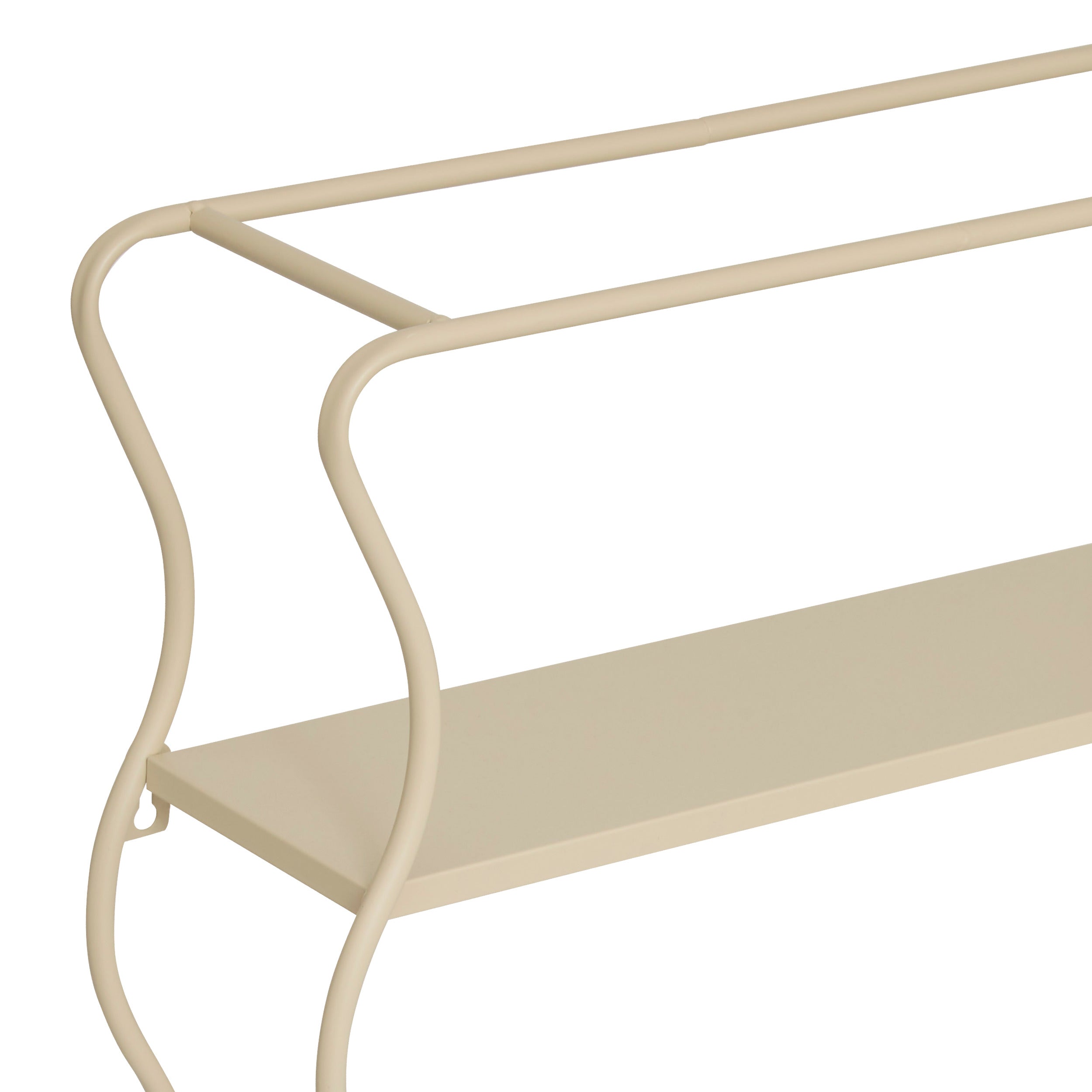 Decoratiune de perete, crem metal shelf judy 58 x 40 cm - Atmosphera