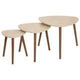 Mobilier interior, mileo coffee table travert set 3 buc - Atmosphera