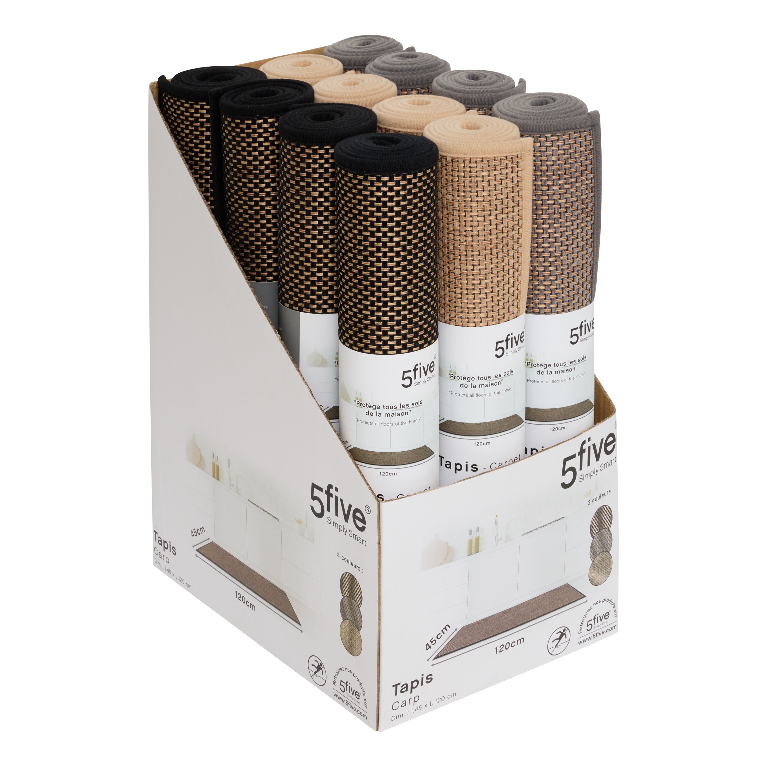 Carp wov mottld 45 x 120 cm asortat - Five