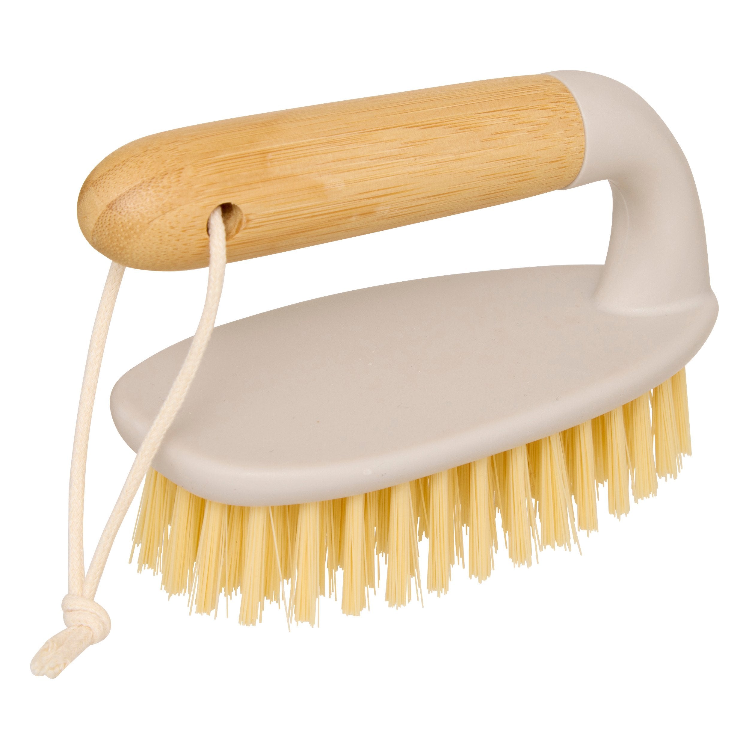 Perie de frecat Wood N Clean lungime 14.5 cm maner bambus