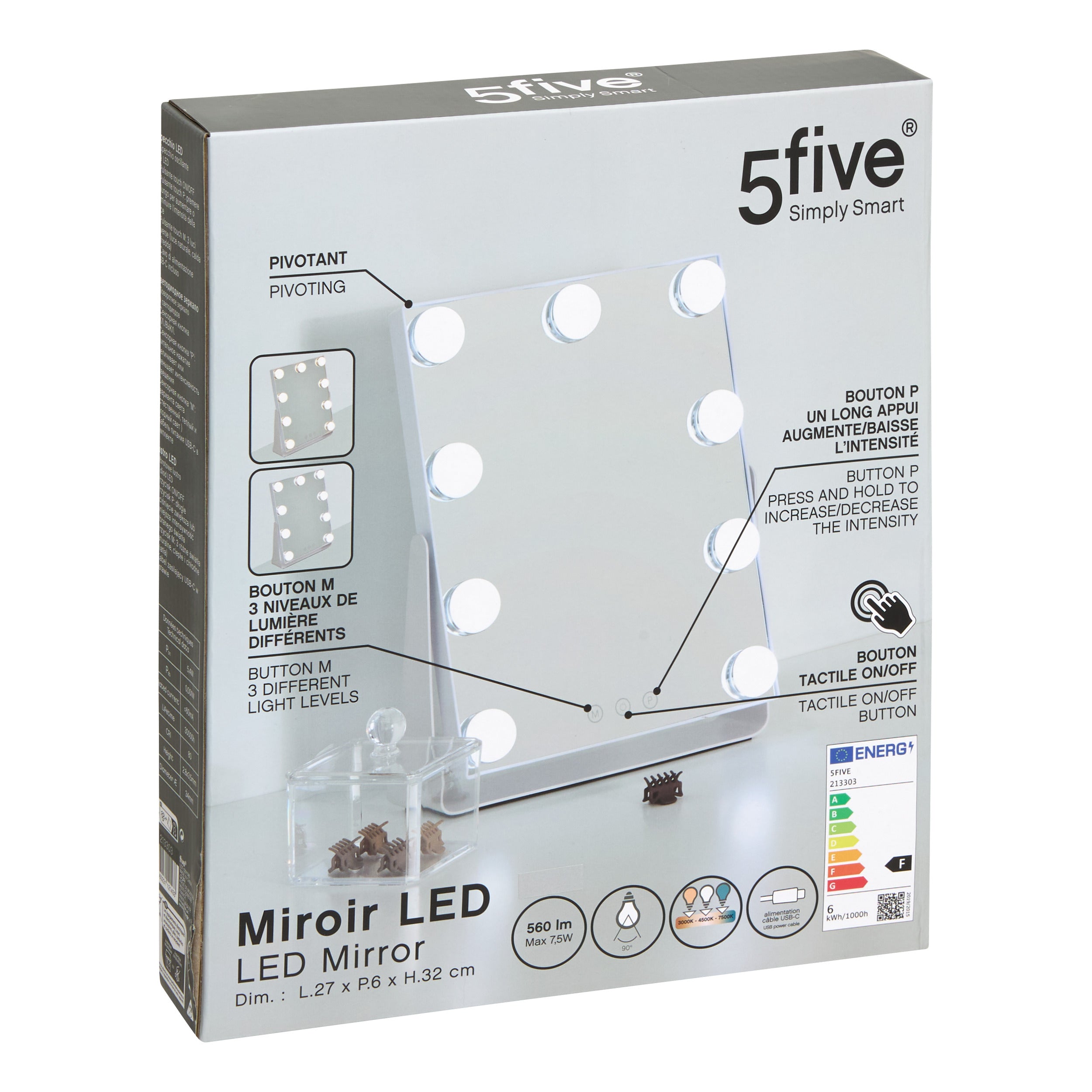 Hollywood LED mirror s - Five
