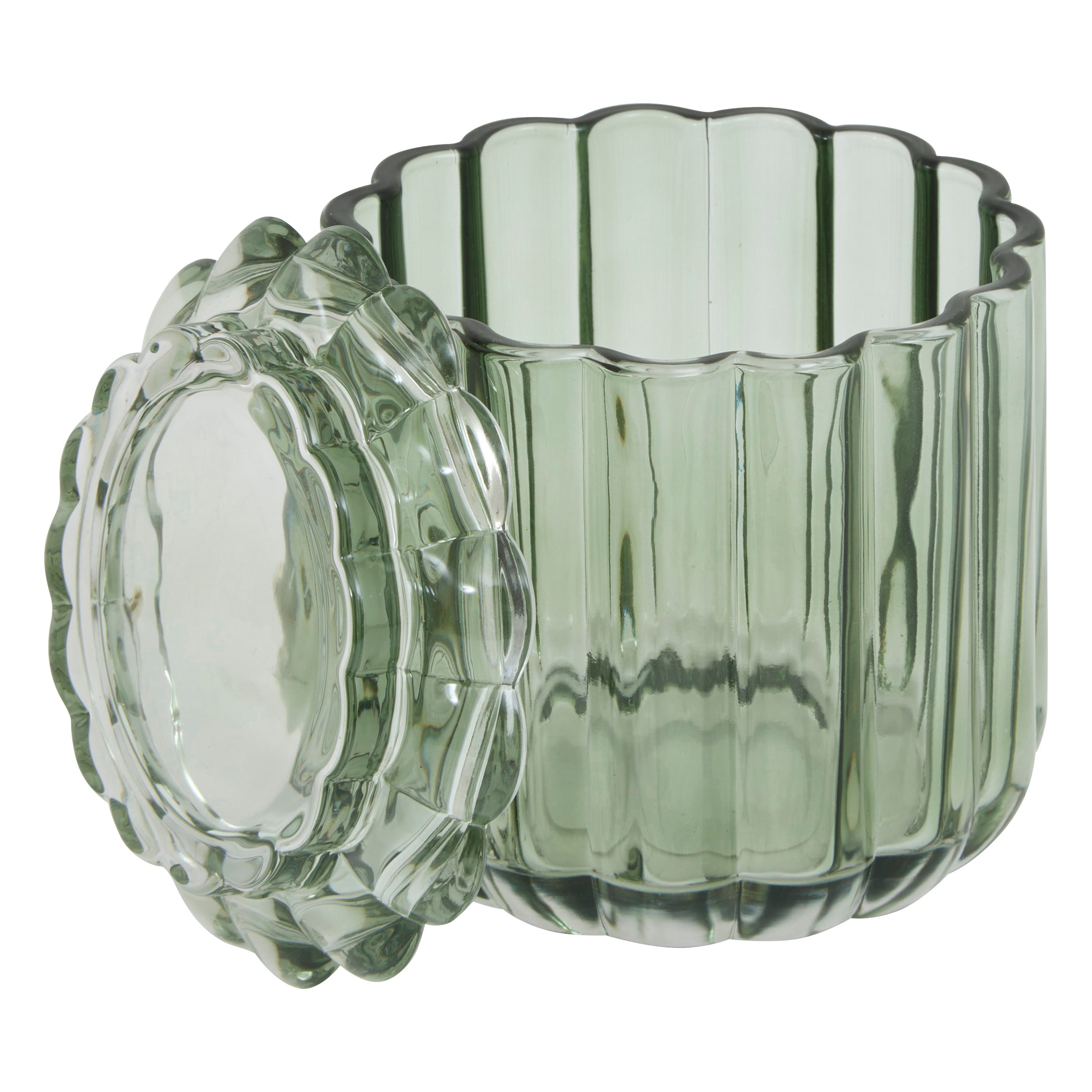 Cotton jar verde florea - Five