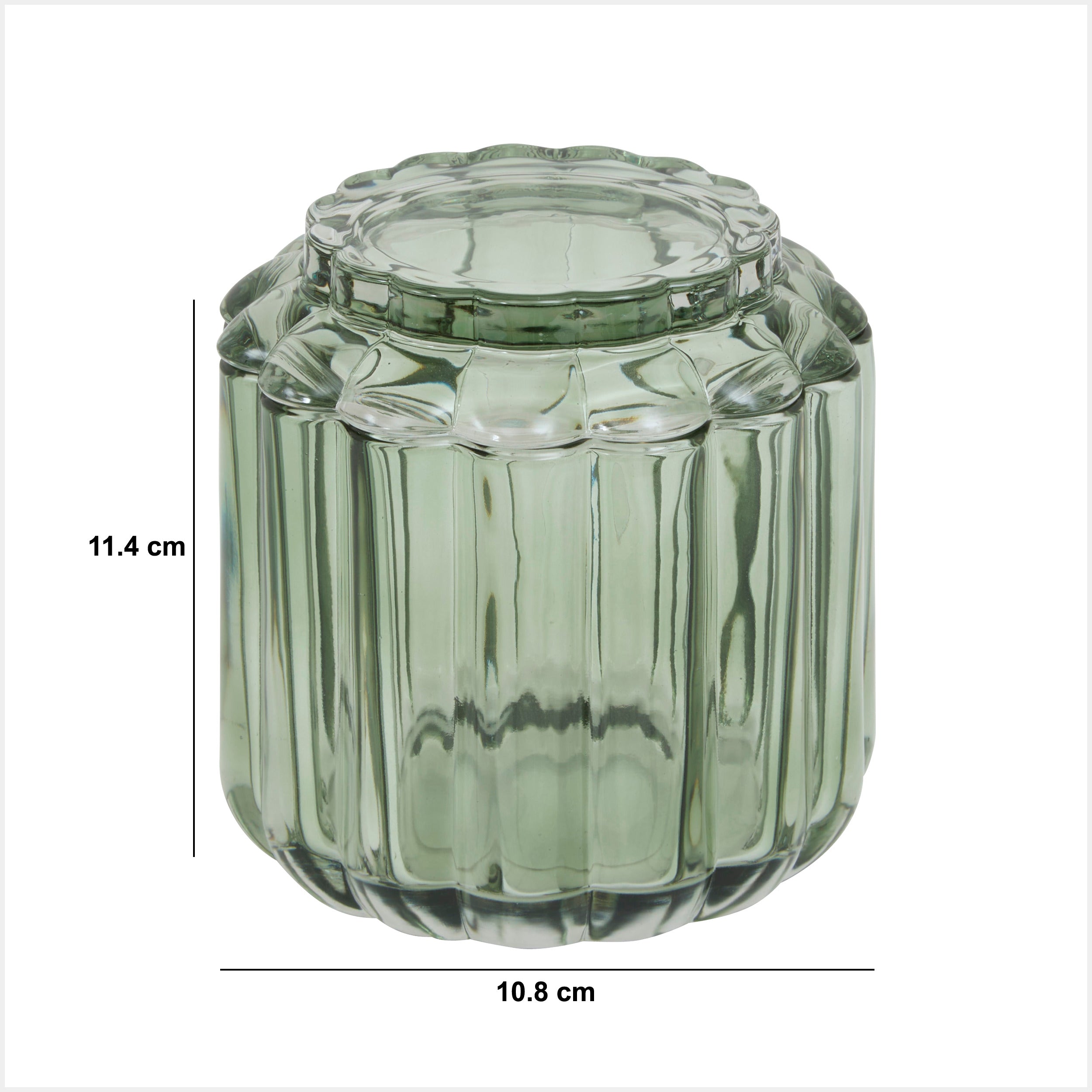 Cotton jar verde florea - Five