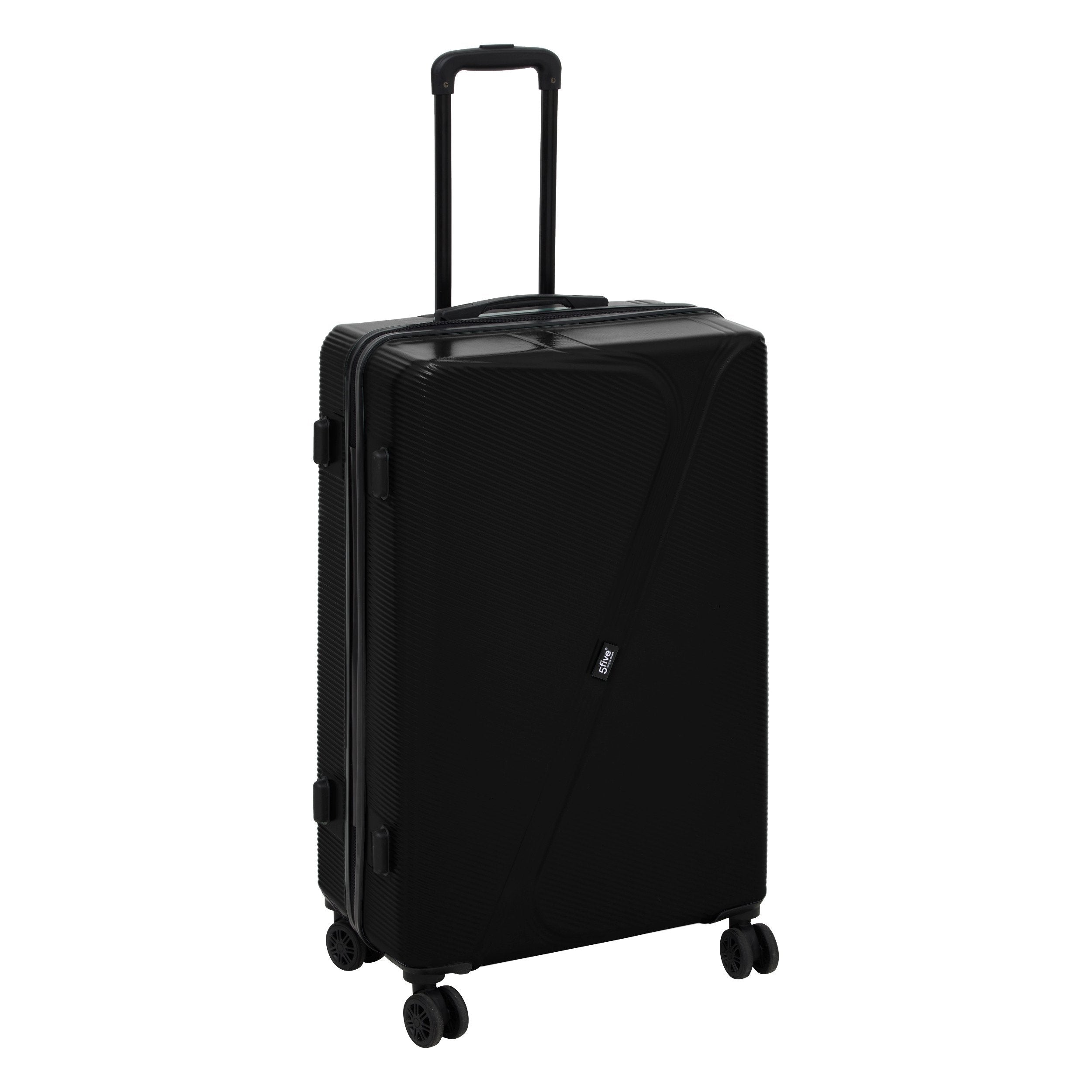 Set 3 trolere carcasa rigida cu 4 roti duble L. 49.5 x l. 28.5 x H. 77 cm