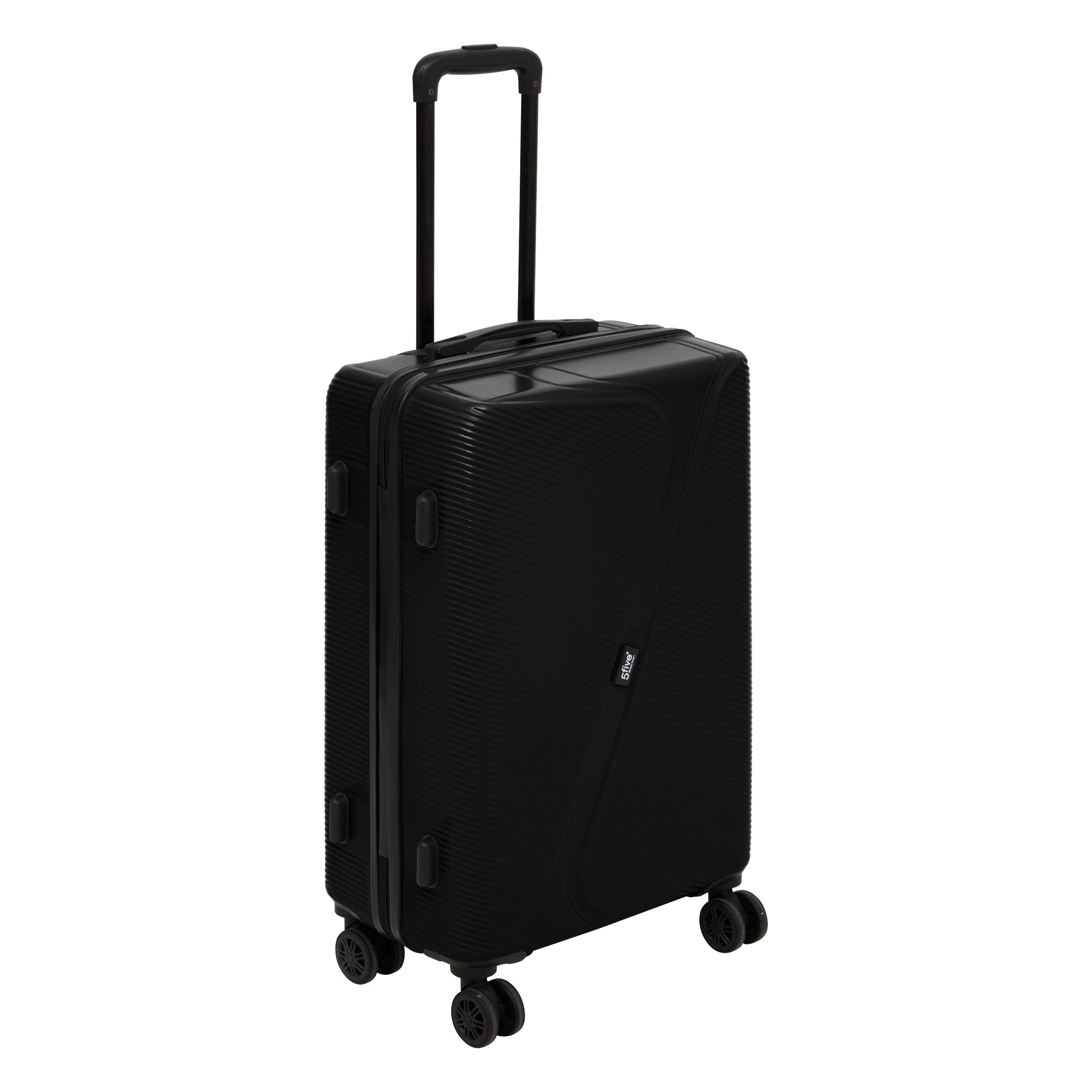 Set 3 trolere carcasa rigida cu 4 roti duble L. 49.5 x l. 28.5 x H. 77 cm