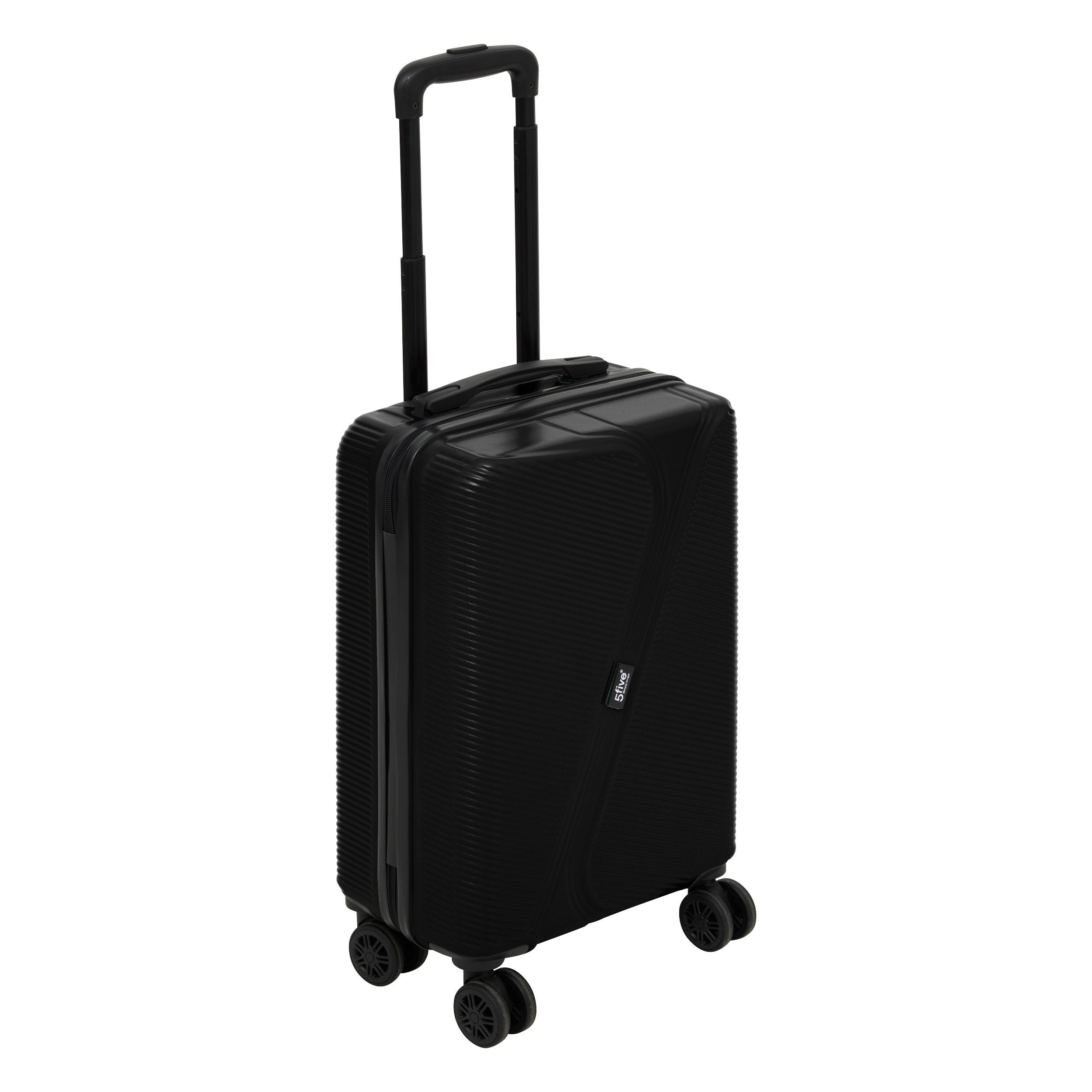 Set 3 trolere carcasa rigida cu 4 roti duble L. 49.5 x l. 28.5 x H. 77 cm