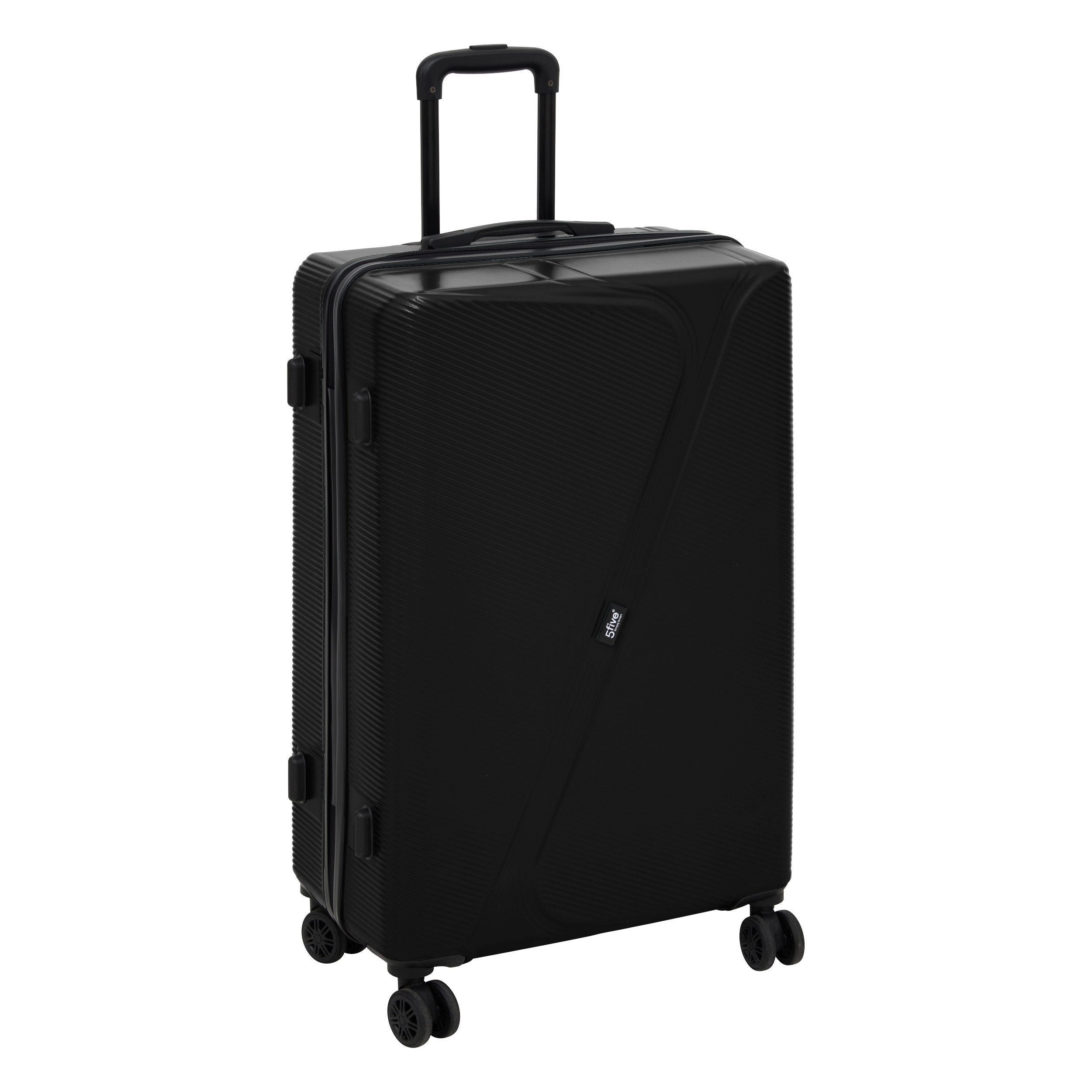Set 3 trolere carcasa rigida cu 4 roti duble L. 49.5 x l. 28.5 x H. 77 cm
