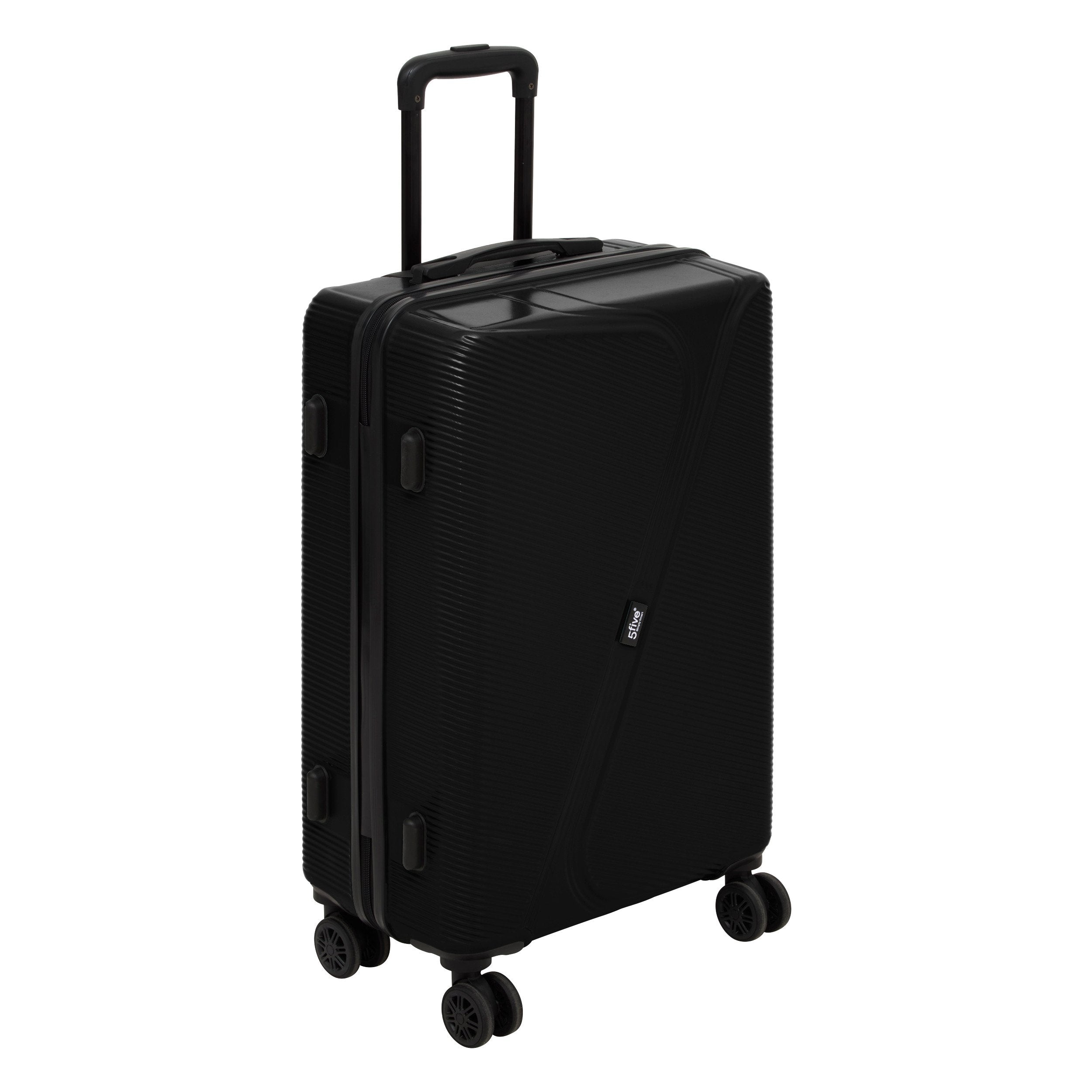 Set 3 trolere carcasa rigida cu 4 roti duble L. 49.5 x l. 28.5 x H. 77 cm