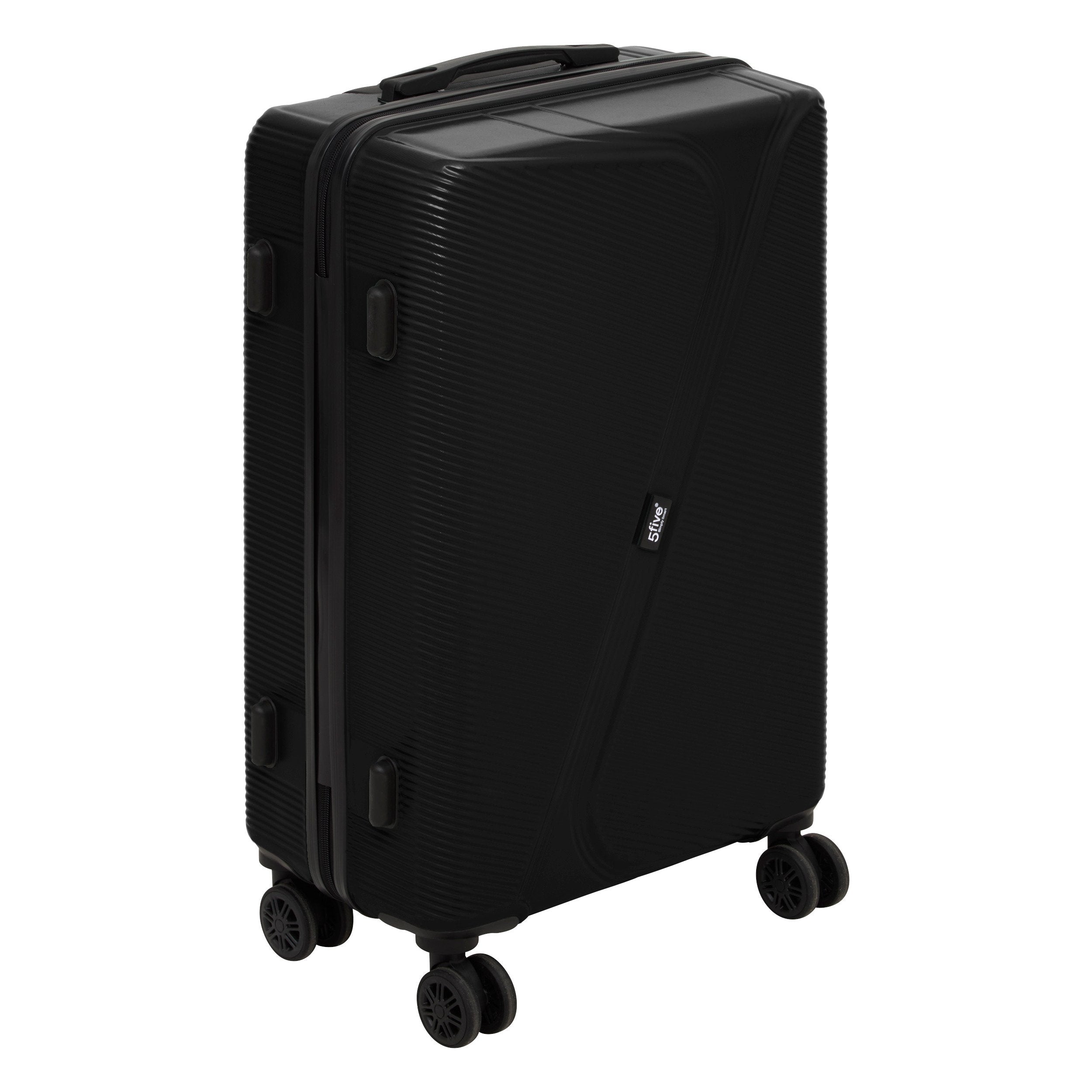 Set 3 trolere carcasa rigida cu 4 roti duble L. 49.5 x l. 28.5 x H. 77 cm
