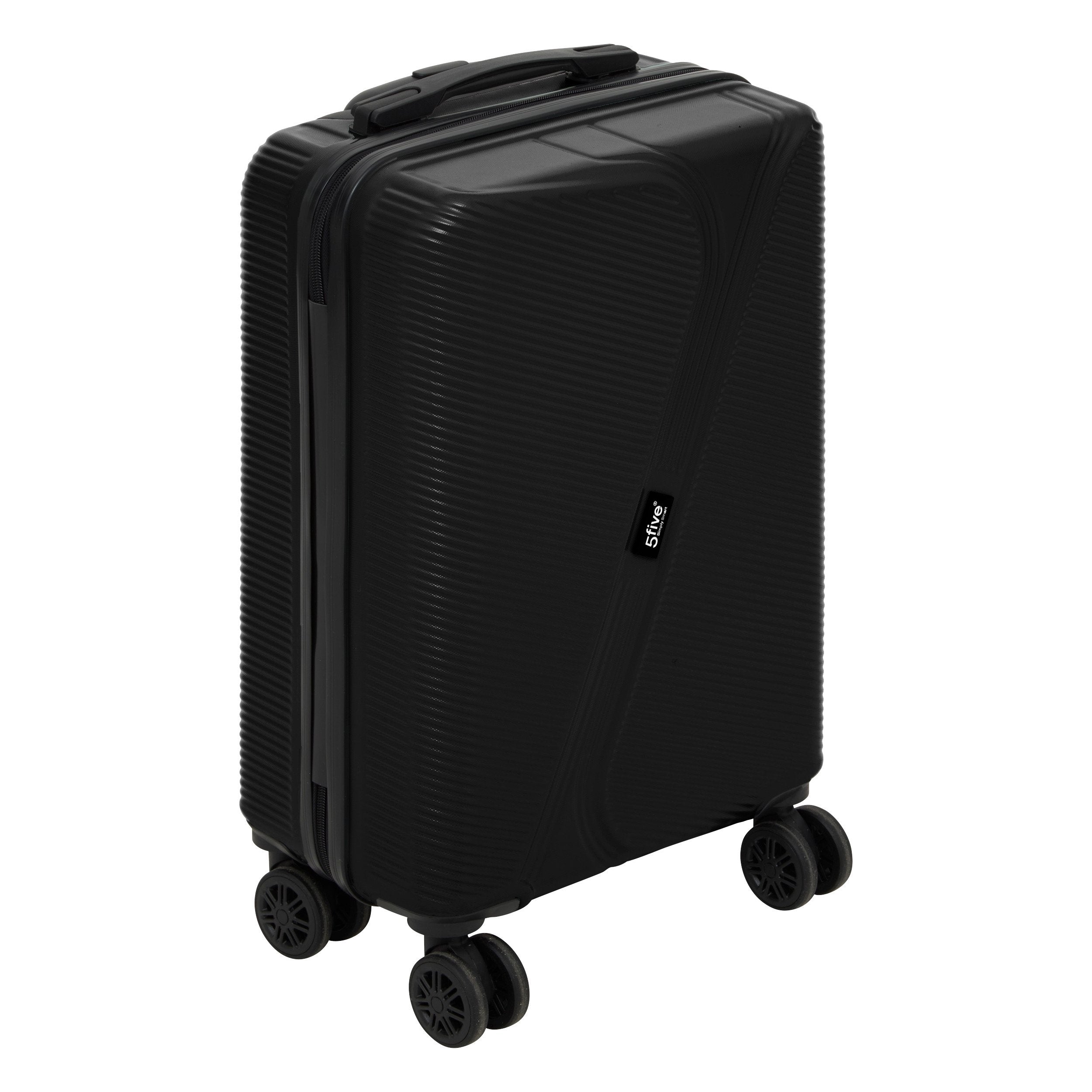 Set 3 trolere carcasa rigida cu 4 roti duble L. 49.5 x l. 28.5 x H. 77 cm