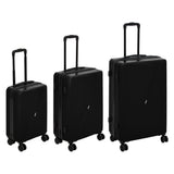 Set 3 trolere carcasa rigida cu 4 roti duble L. 49.5 x l. 28.5 x H. 77 cm