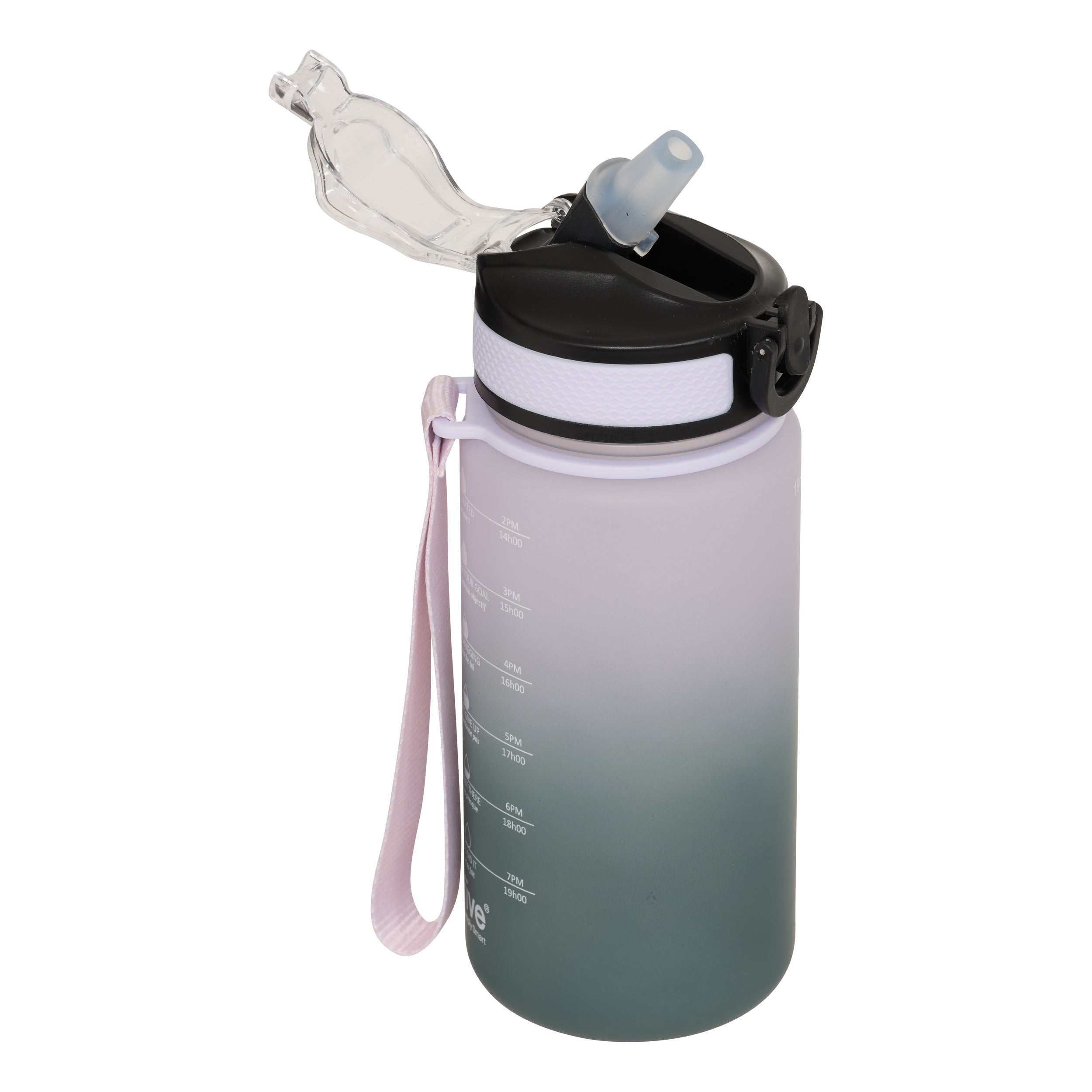 Sport cu straw bot petg 0,6 l asortat - Five