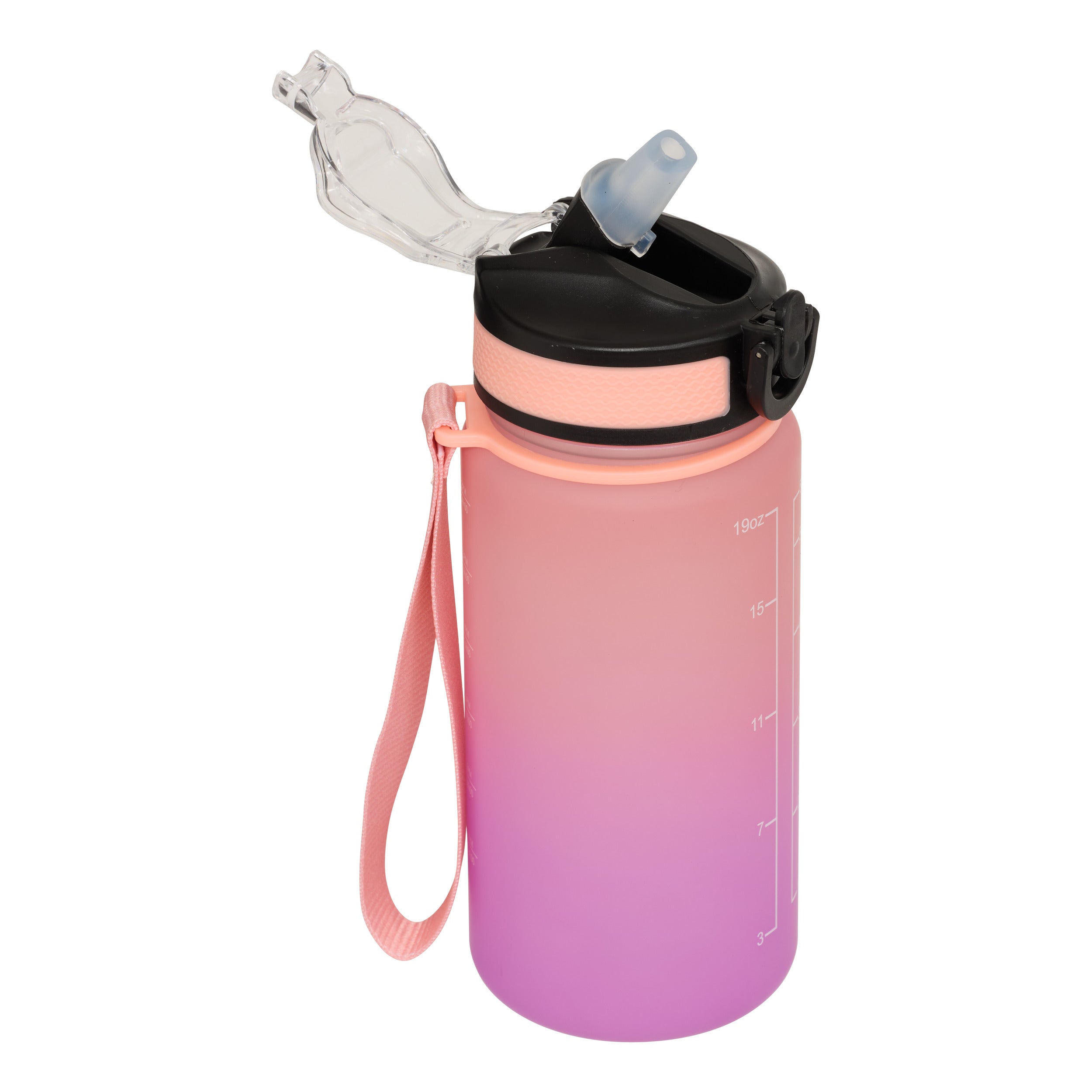 Sport cu straw bot petg 0,6 l asortat - Five